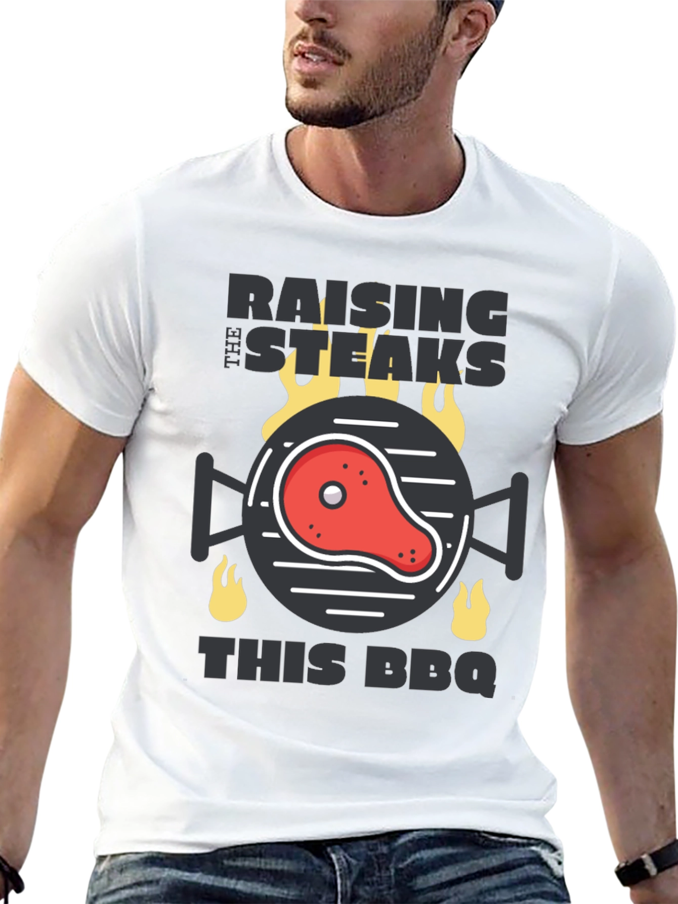 Raising The Steaks BBQ Graphic Tee