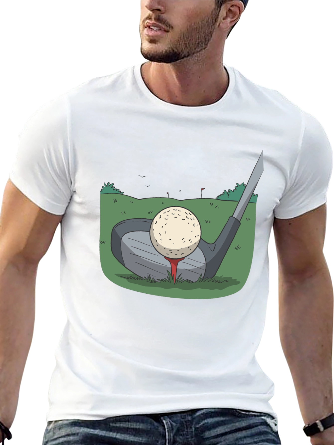 Golf Club & Ball Graphic Tee