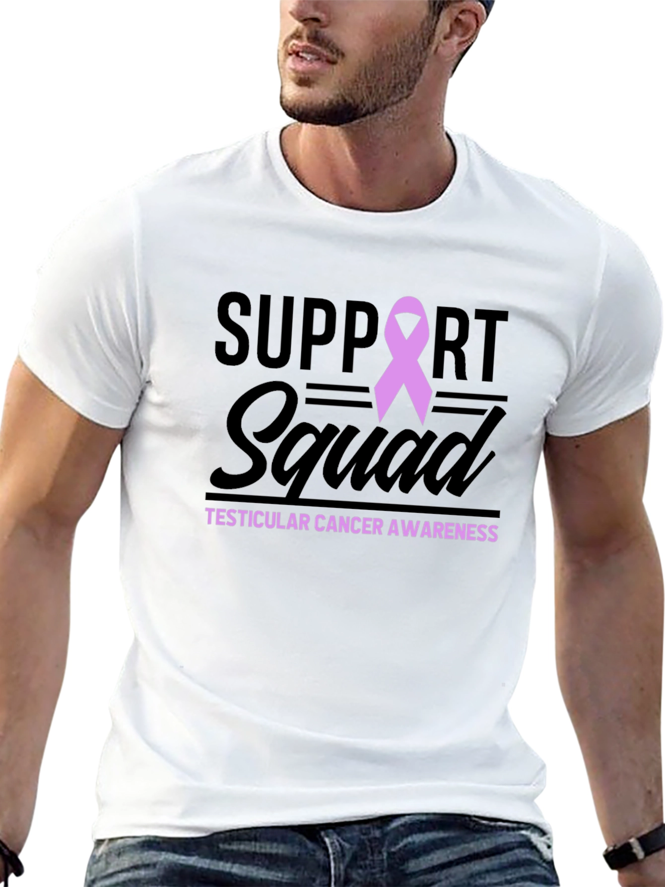 Support Squad T-Shirt: Testicular Cancer Awareness Tee