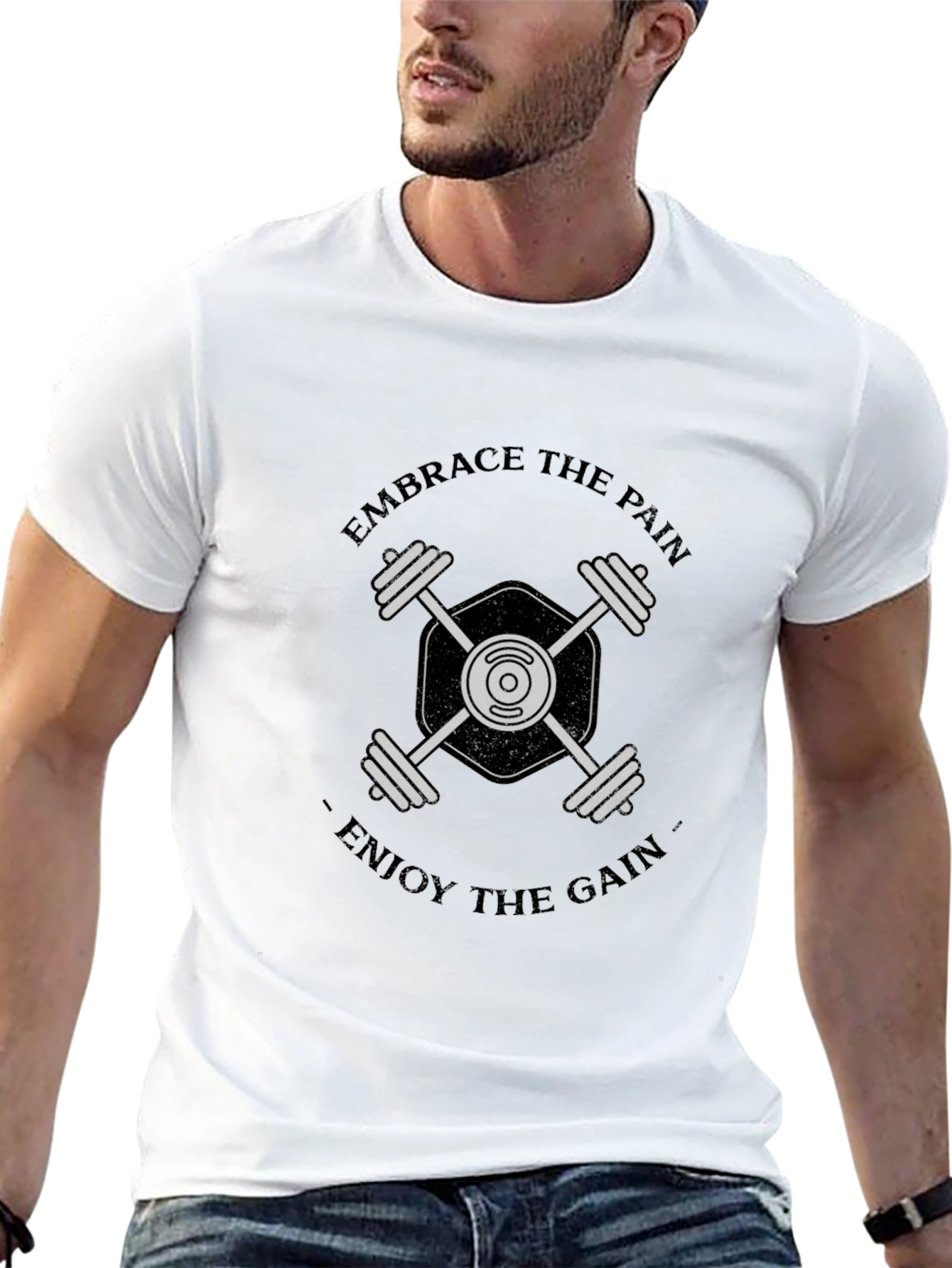 Embrace the Pain Enjoy the Gain Gym T-Shirt