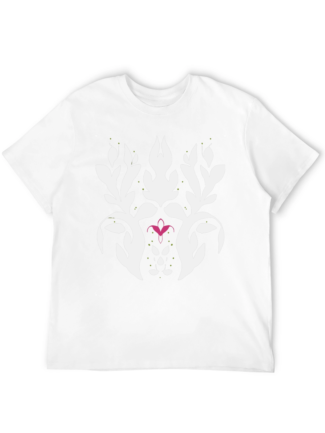 Stylish Black Graphic Tee - Abstract Floral Design