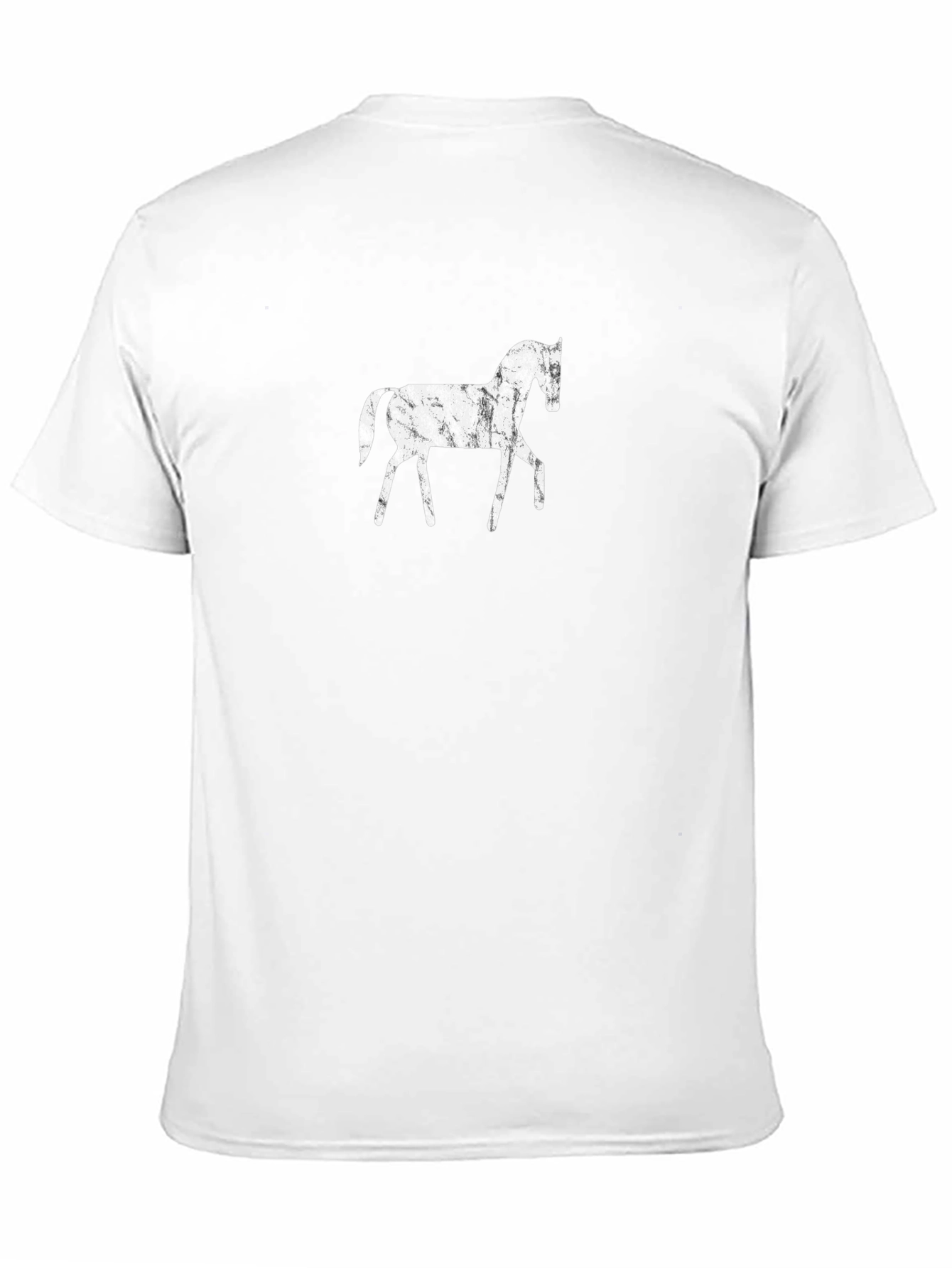 Distressed Horse Graphic Black T-Shirt