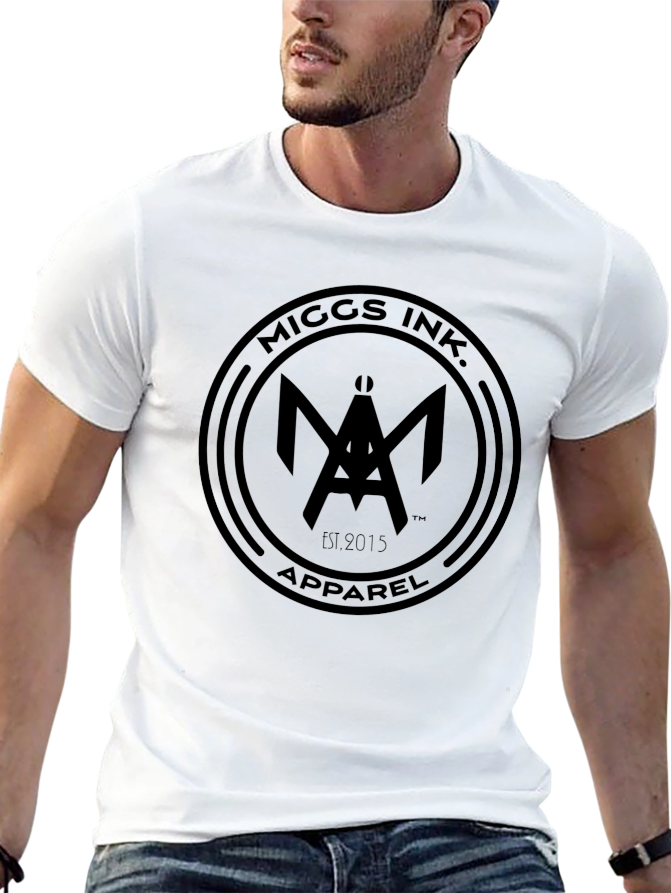 Miggs Ink. Apparel Black Graphic T-Shirt