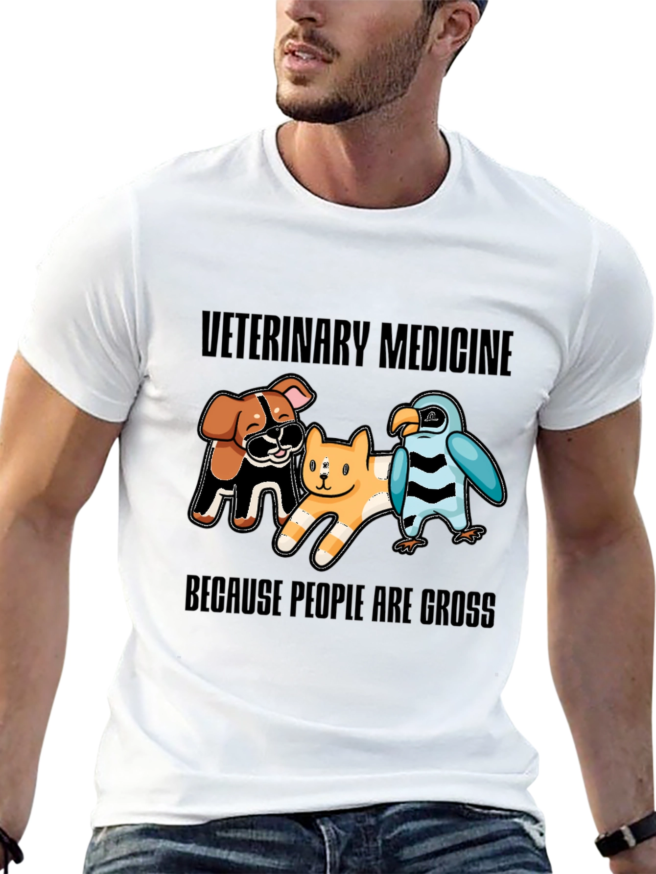 Veterinary Medicine T-Shirt - Because People Are Gross!