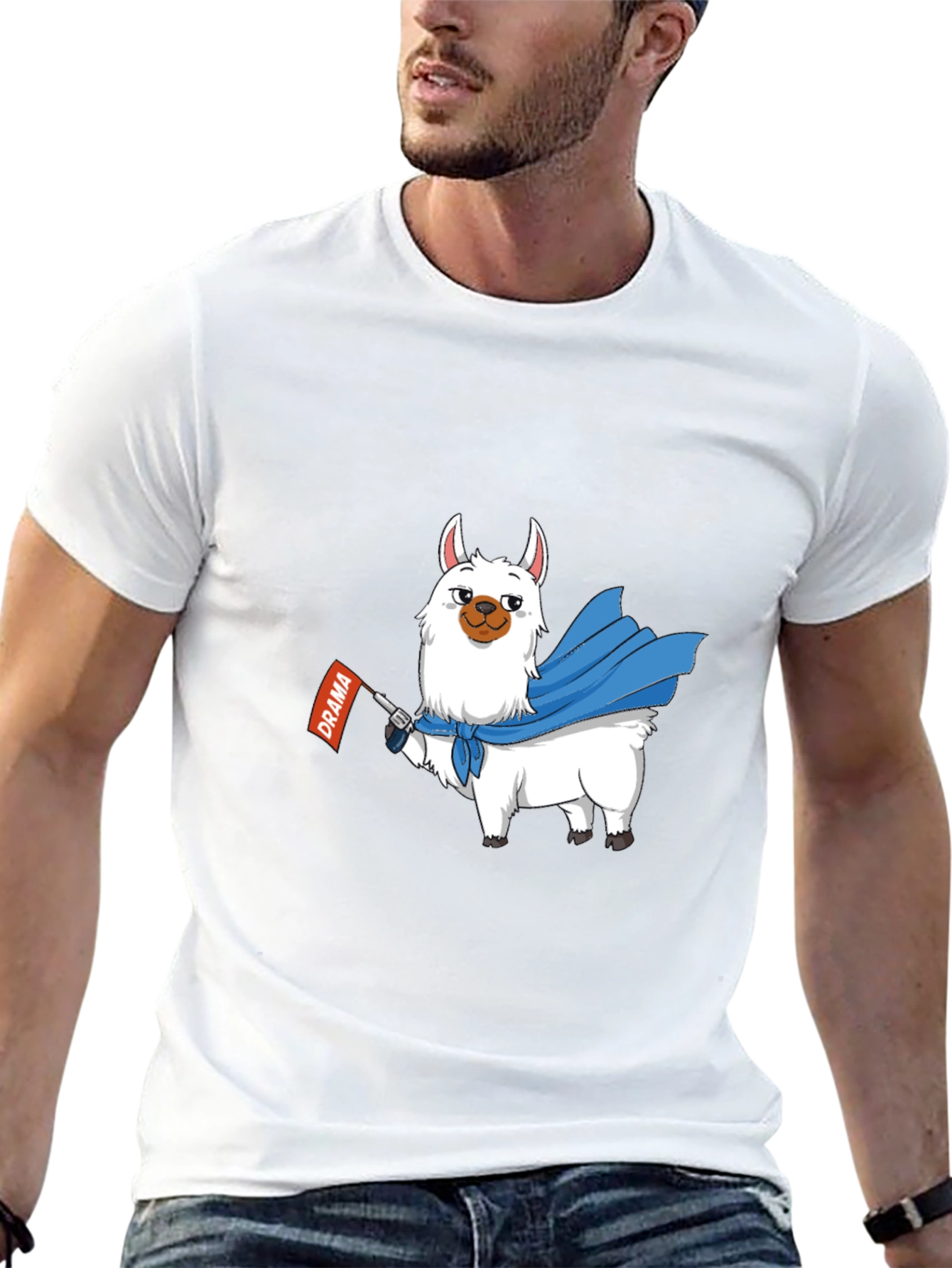 Drama Llama T-Shirt - Funny Cartoon Alpaca Tee