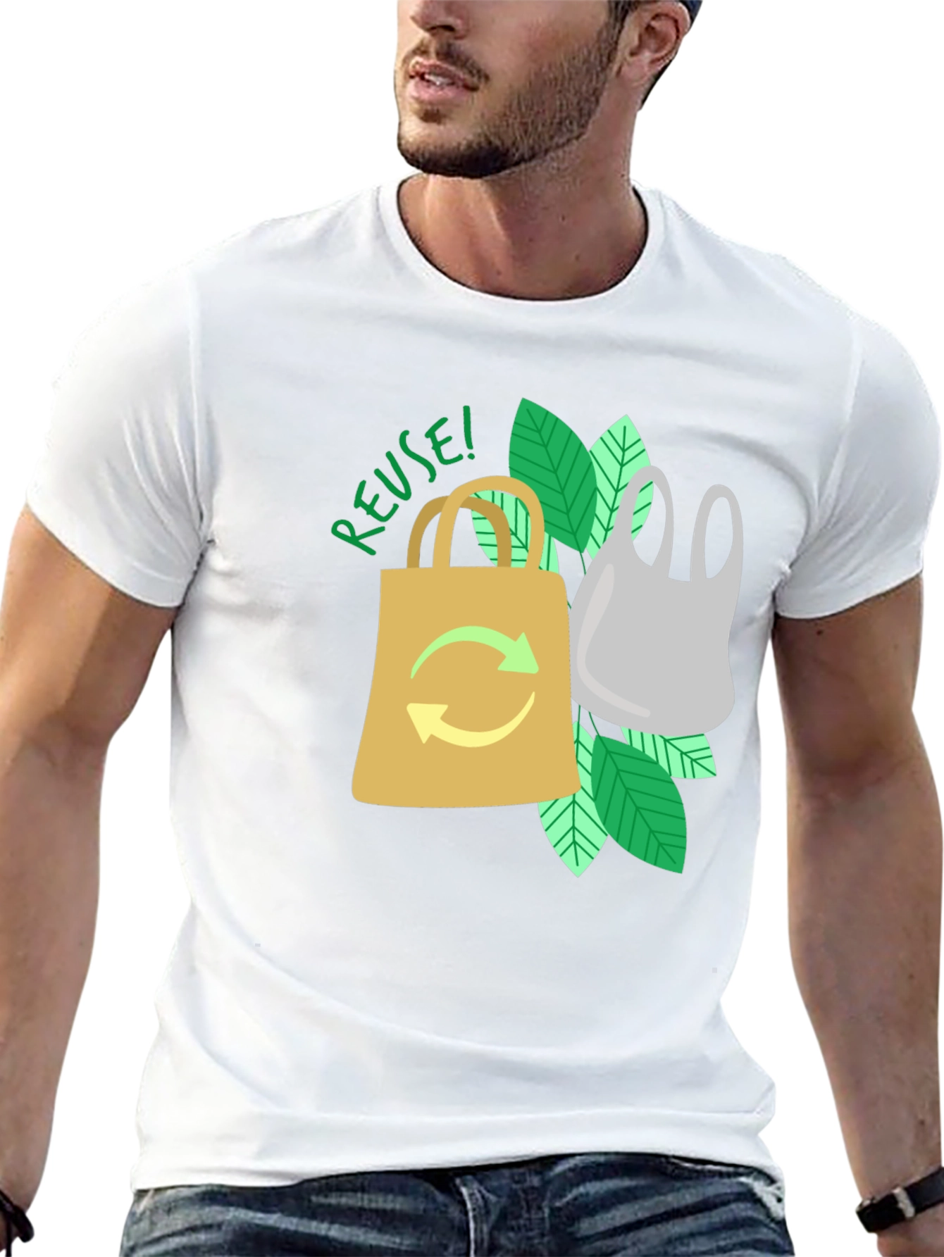 Eco-Friendly Reuse Graphic T-Shirt