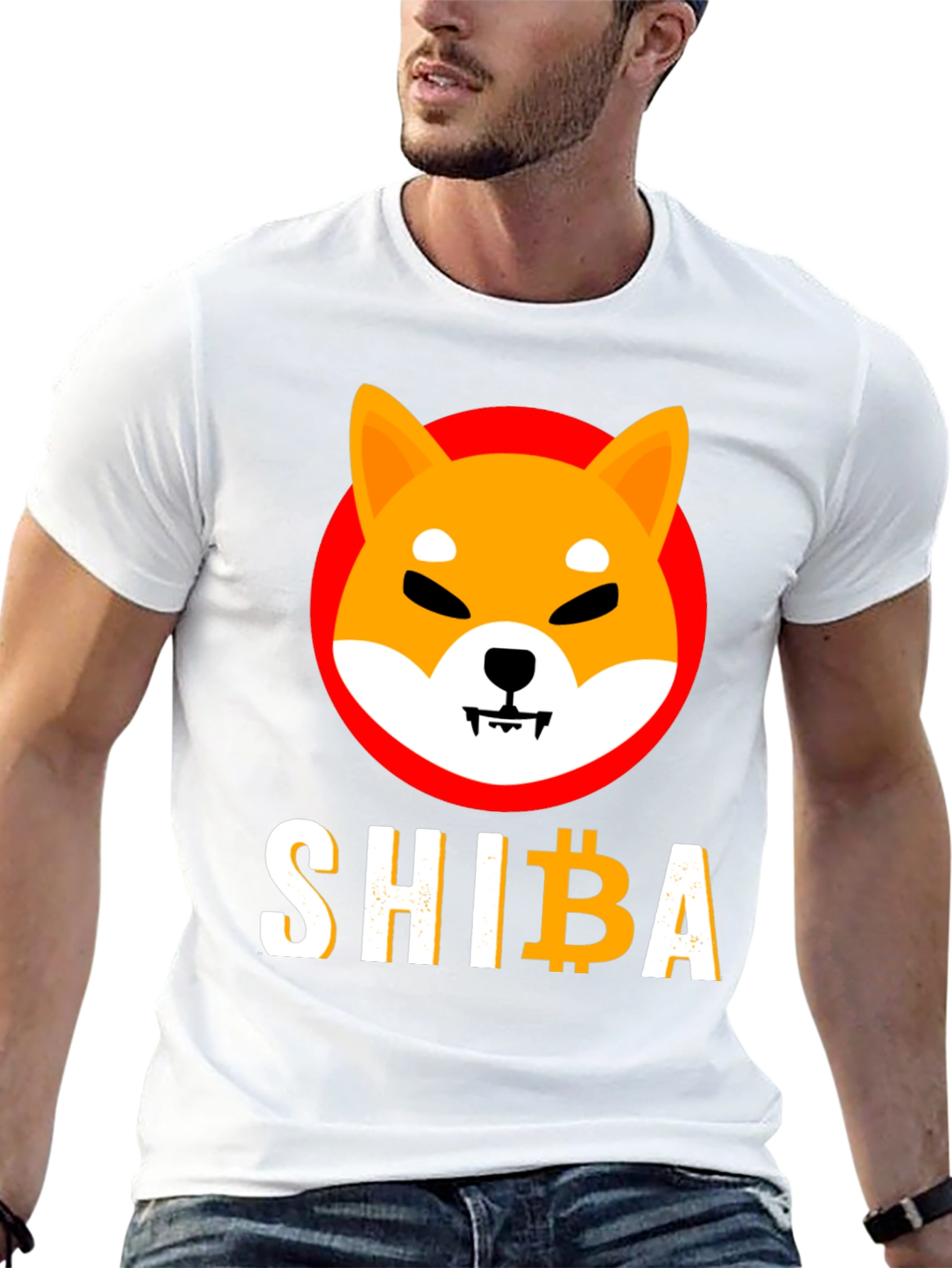 Shiba Inu Crypto Tee - Mens Black T-Shirt