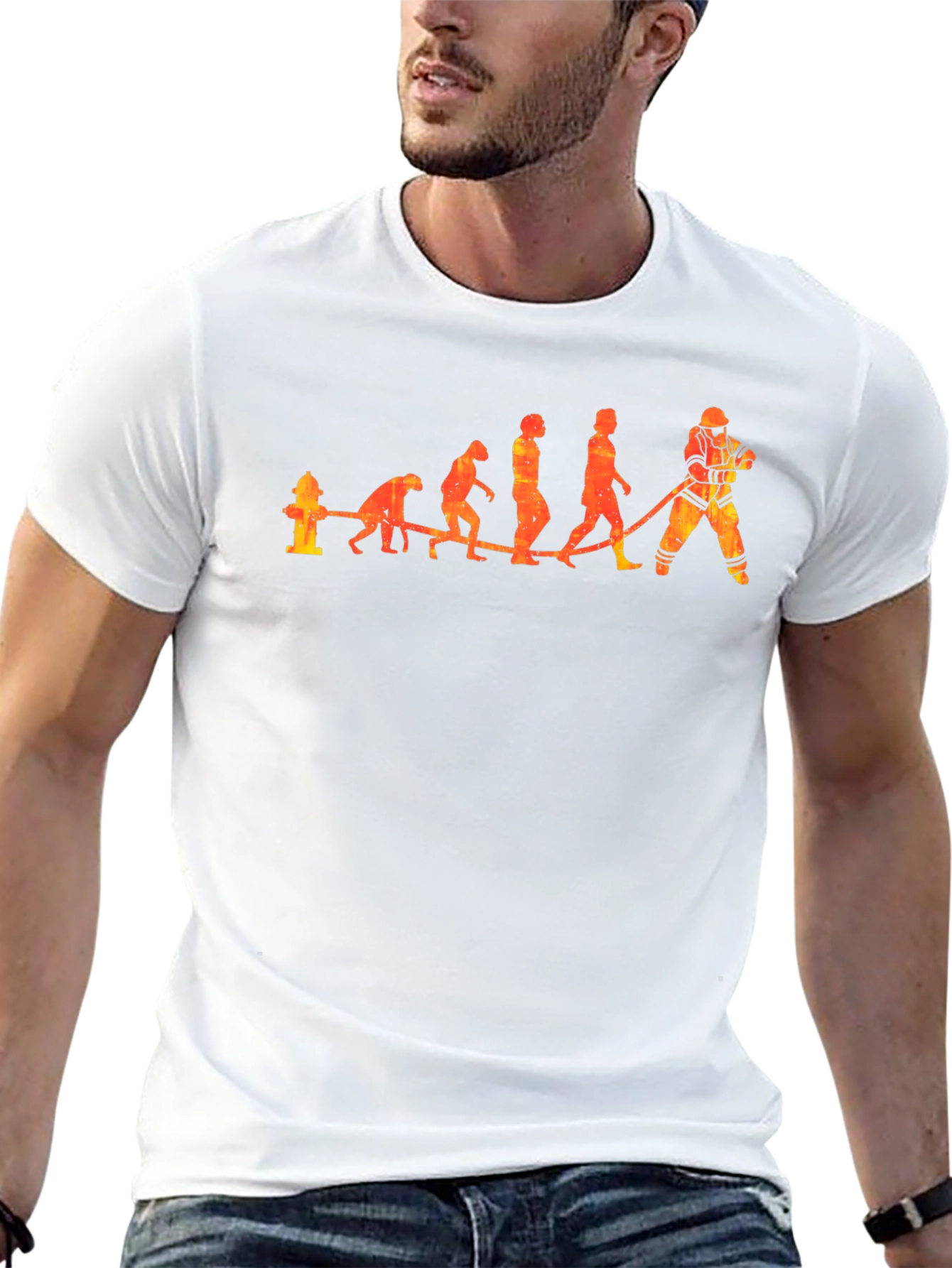 Firefighter Evolution Graphic T-Shirt