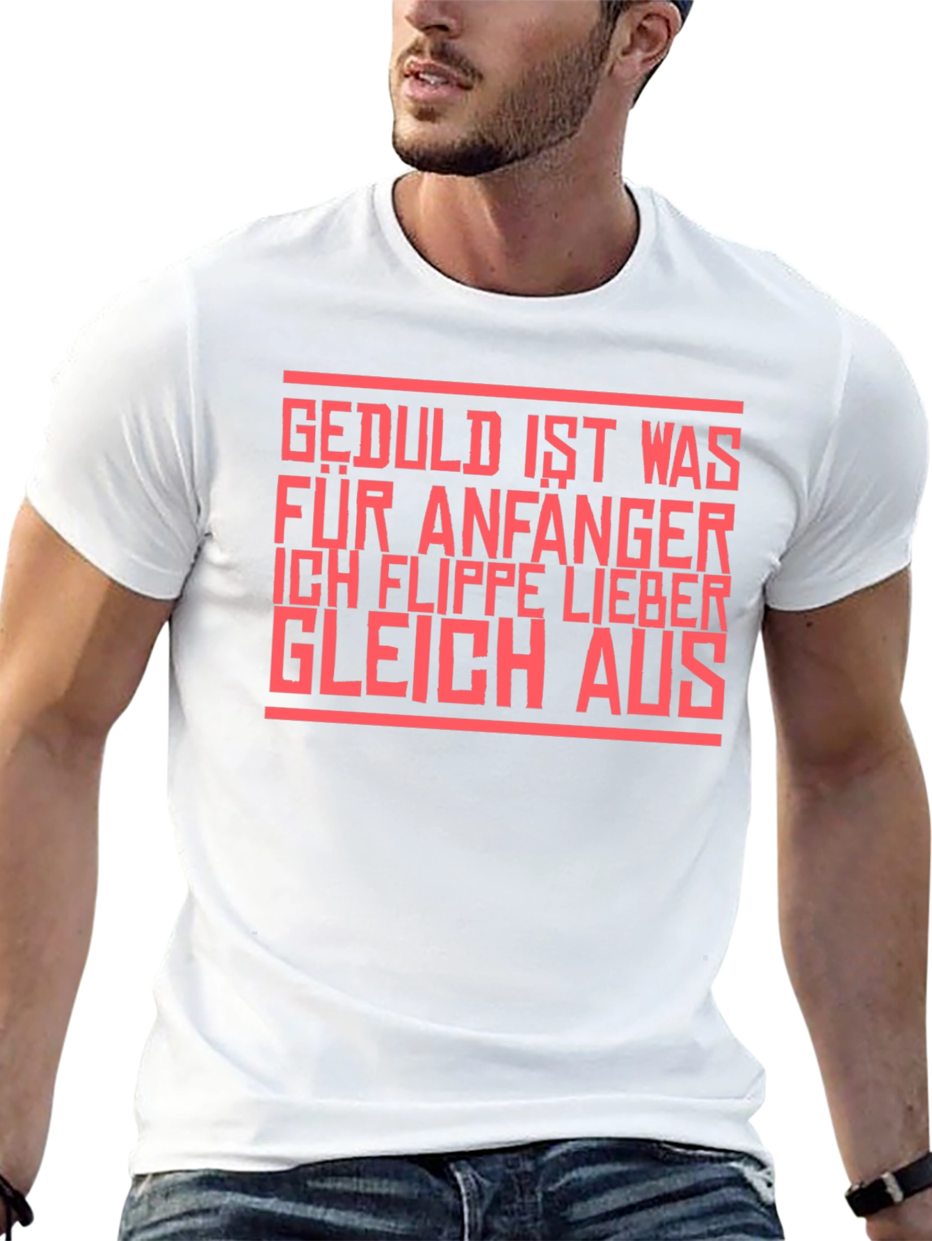 Edgy Slogan Tee: Patience is for Beginners