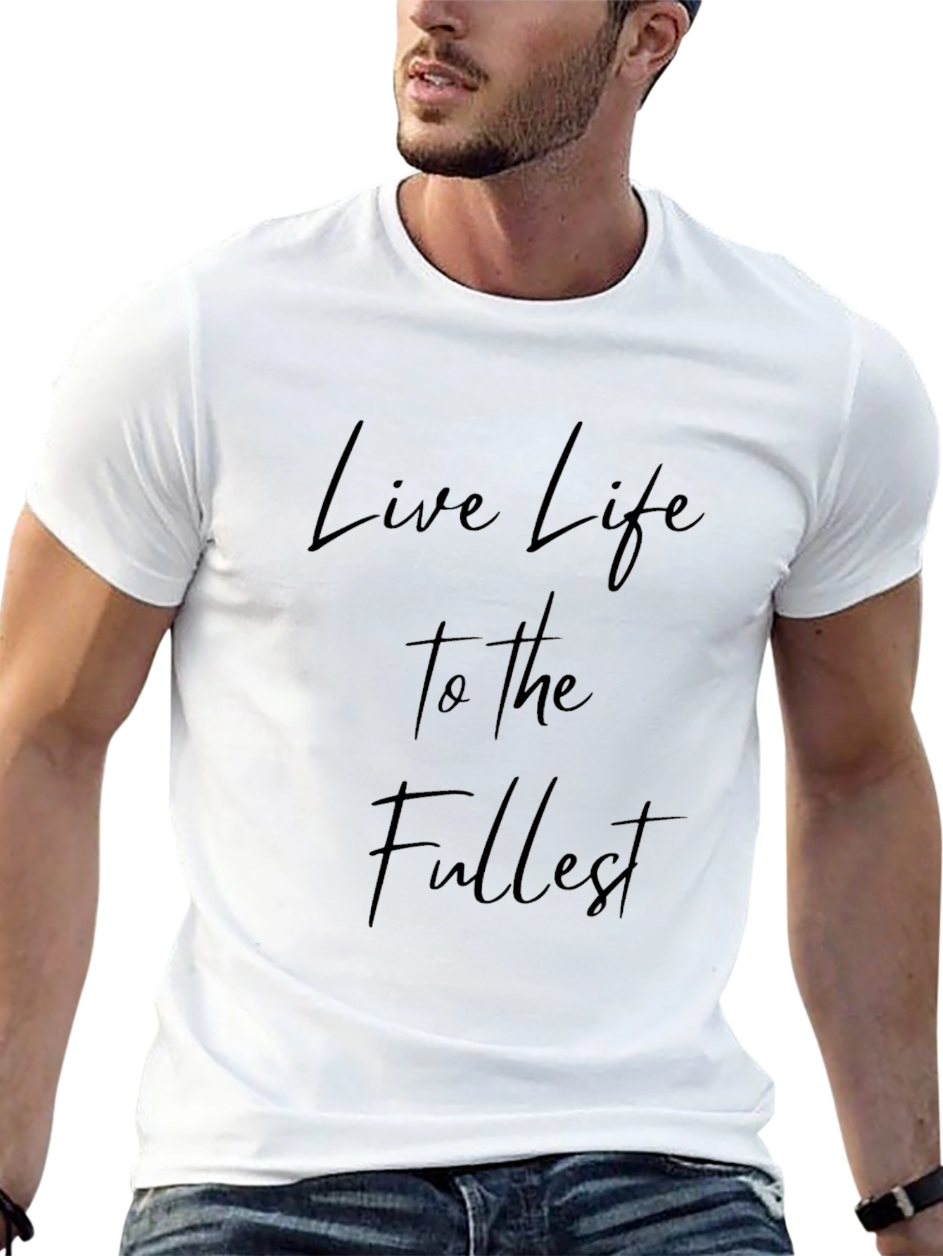 Live Life to the Fullest Black Tee