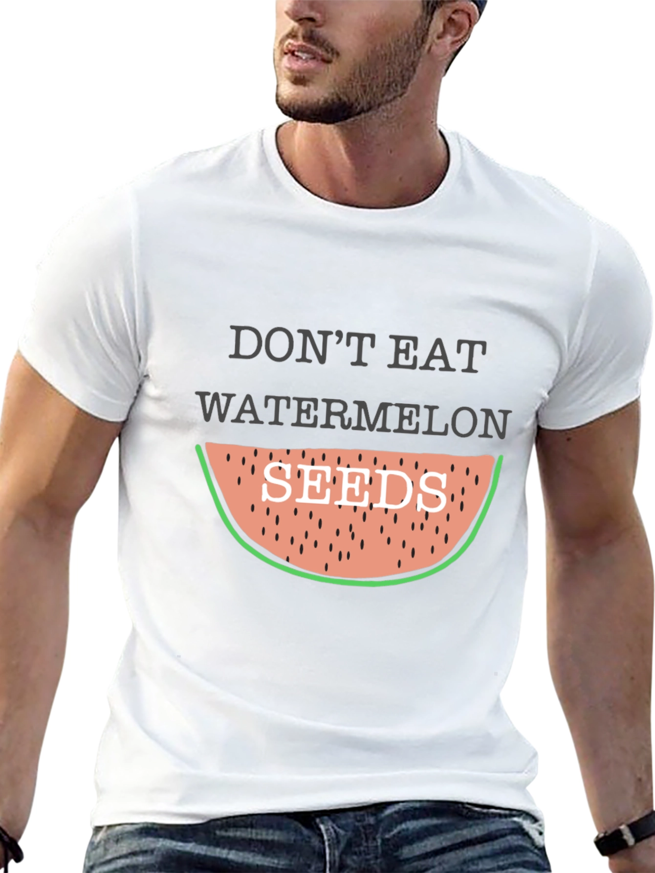 Dont Eat Watermelon Seeds Funny Graphic Tee