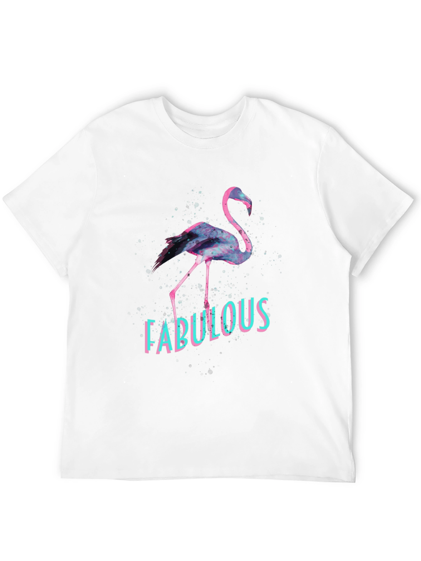 Fabulous Flamingo Graphic Tee - Black