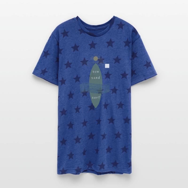 Minimalist sun,sand and surf design