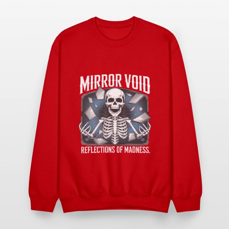 Mirror Void Gothic Skull Symmetry Shirt