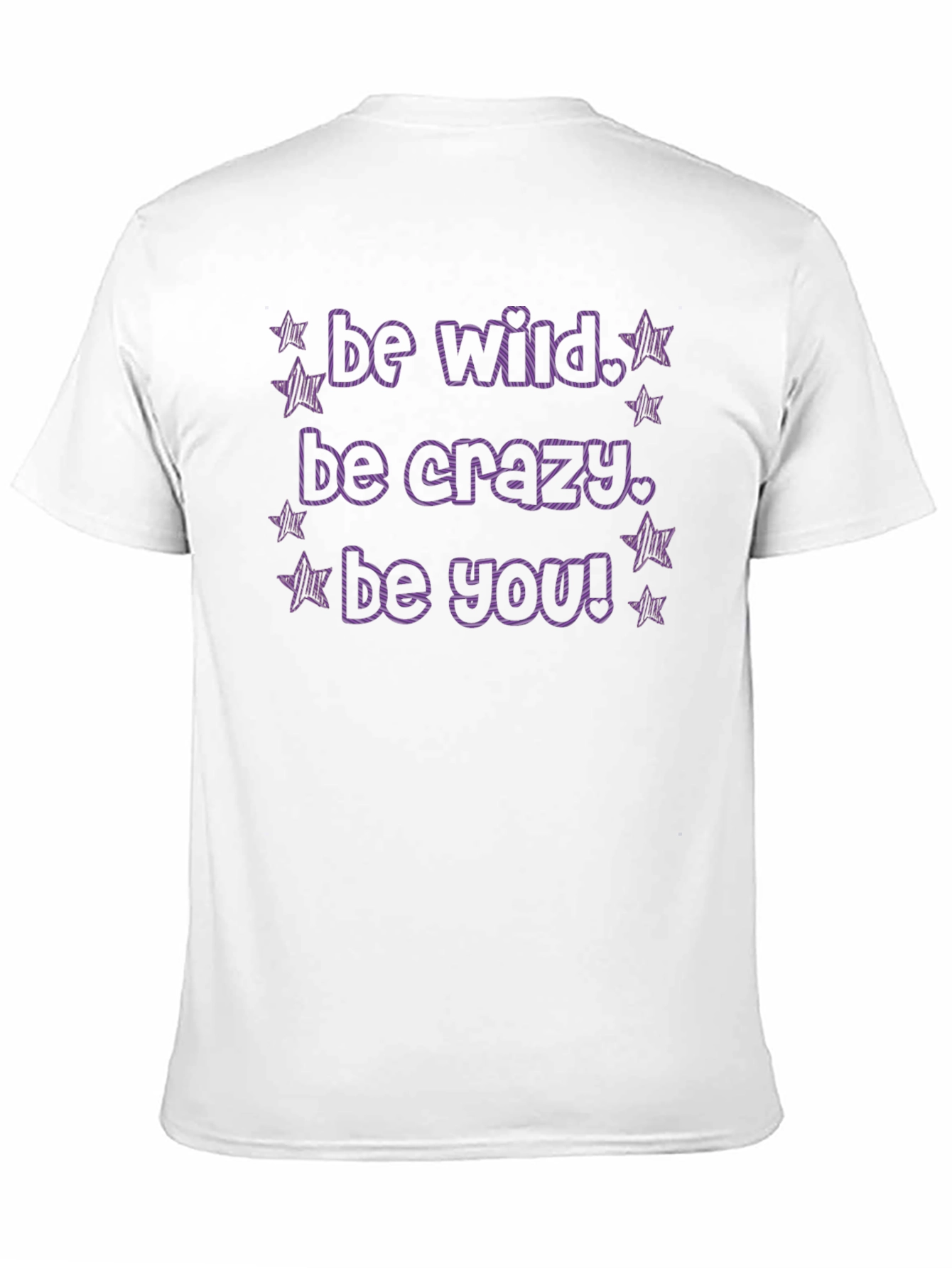 Be Wild Be Crazy T-Shirt - Black Graphic Tee