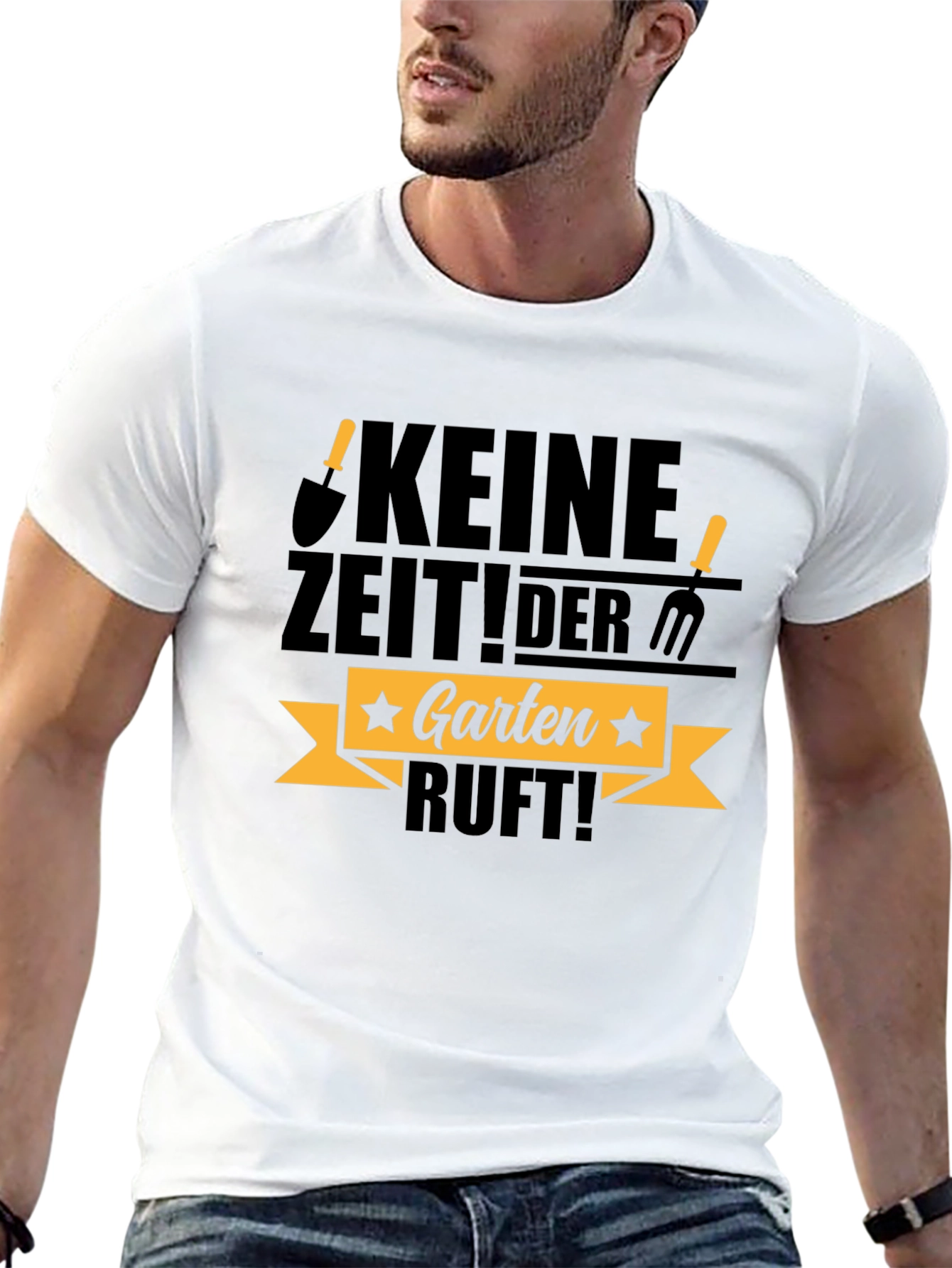 Keine Zeit! Der Garten Ruft! Black T-Shirt