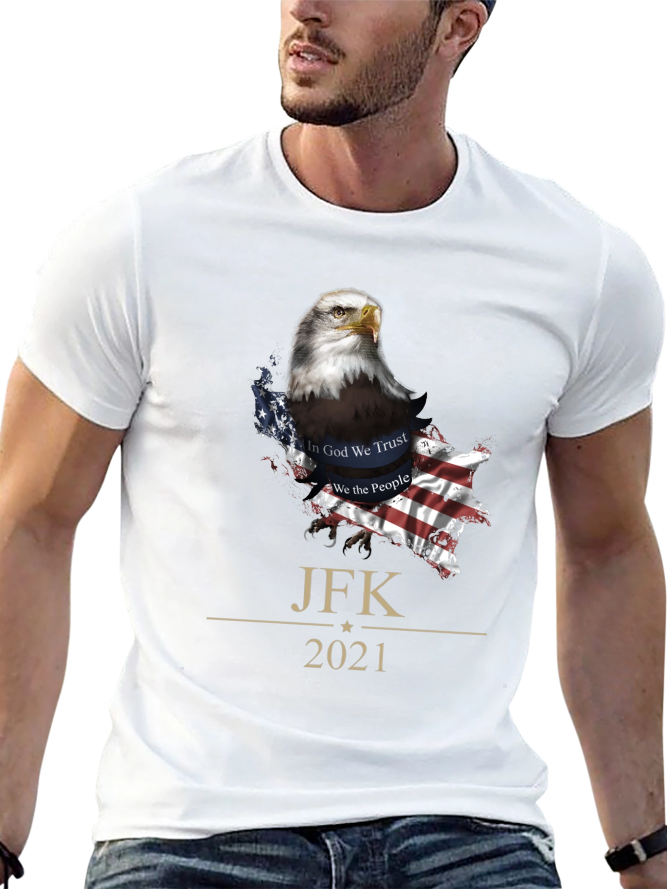 JFK 2021 Patriotic Eagle T-Shirt