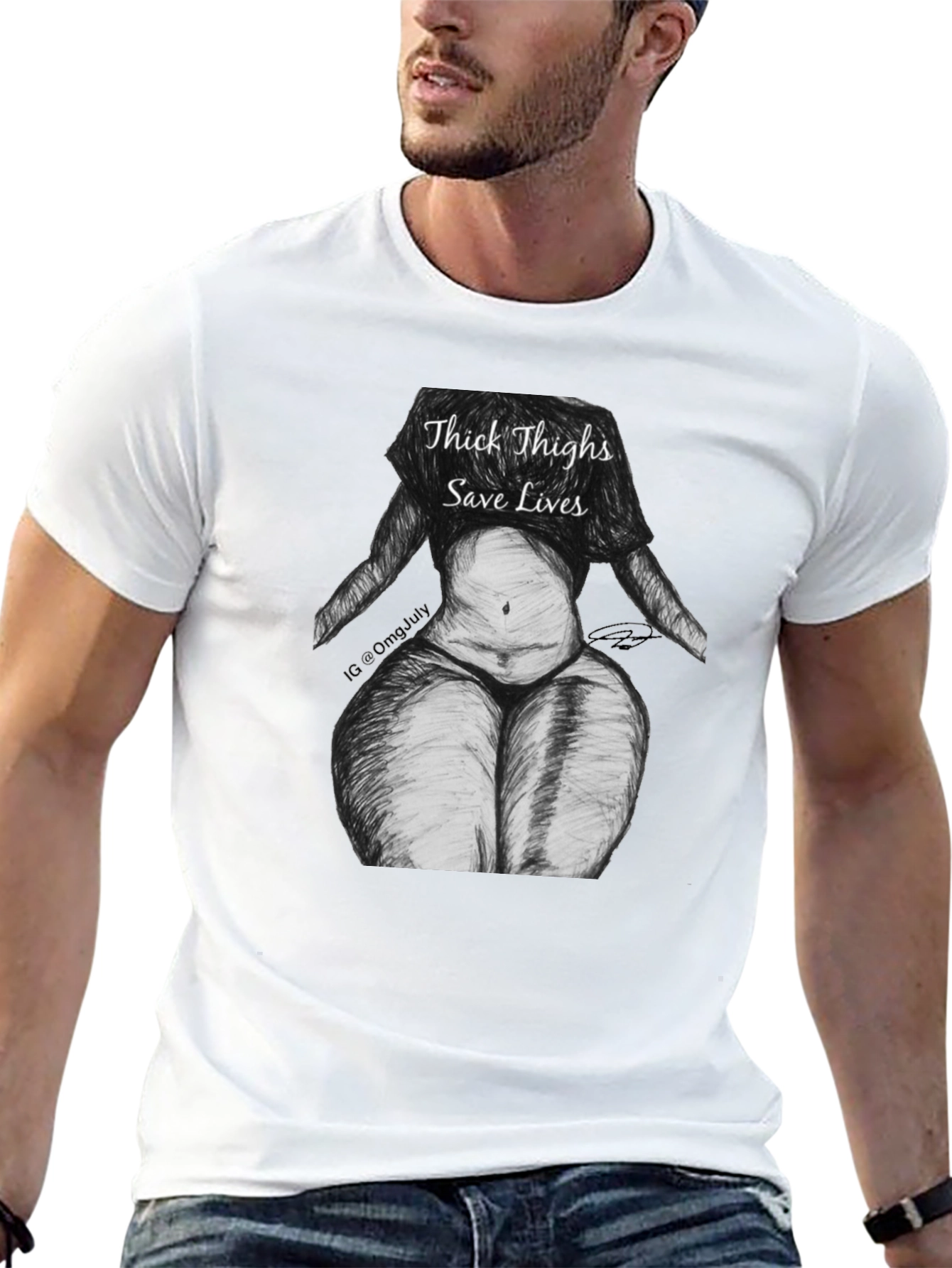 Thick Thighs Save Lives Graphic T-Shirt