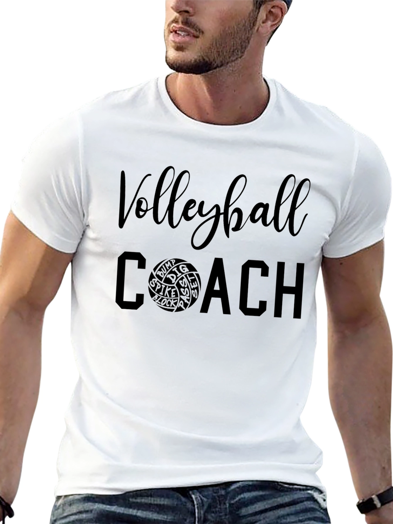 Volleyball Coach Graphic Tee