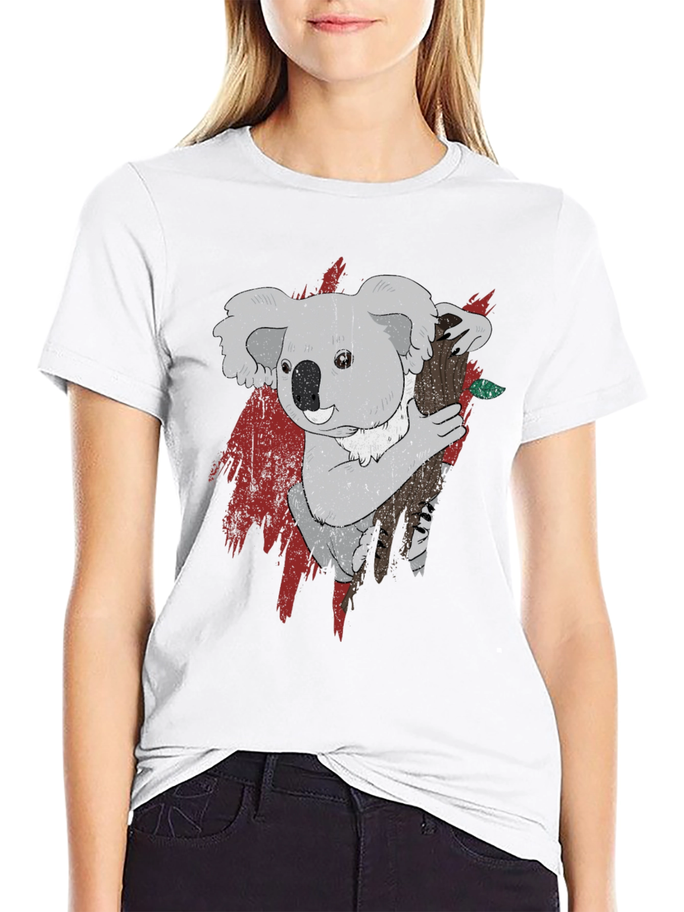 Cool Koala Graphic T-Shirt - Black