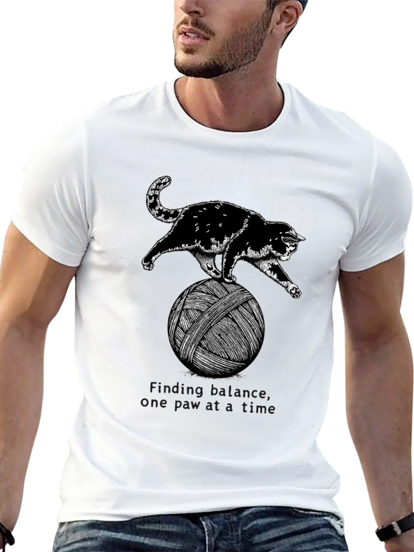 Cat Balancing Act T-Shirt
