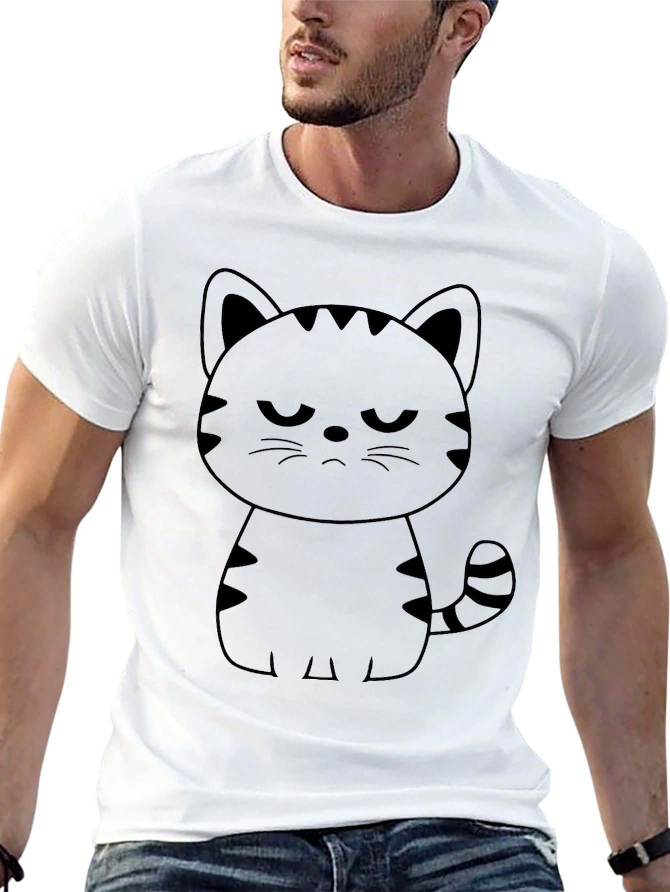 Grumpy Cat Graphic Tee - Unisex Black T-Shirt