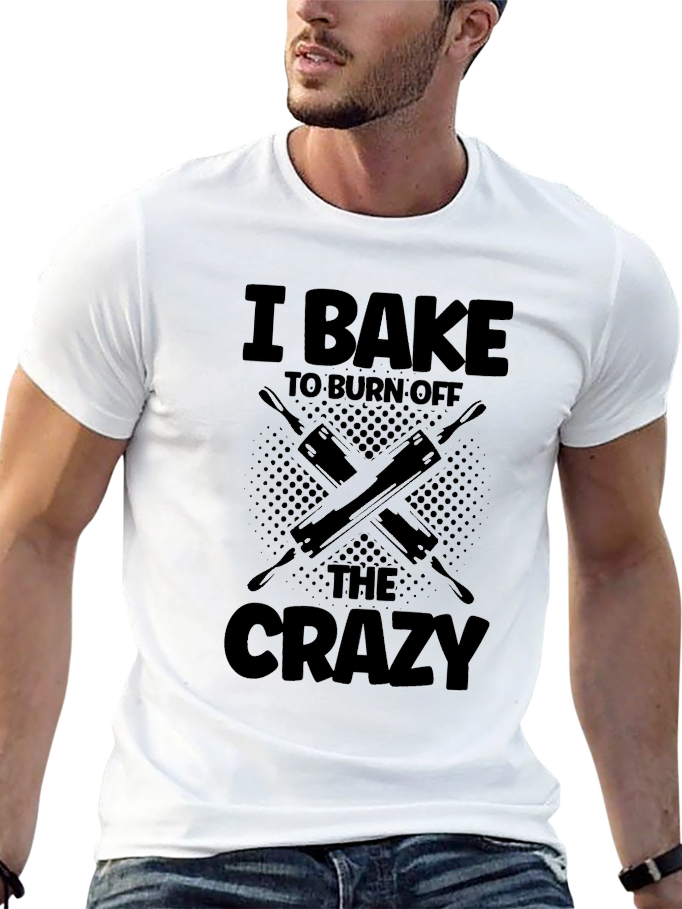 I Bake to Burn Off the Crazy Graphic Tee