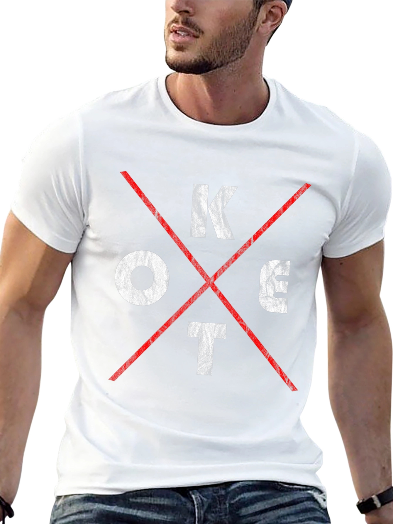 KC Tee - Distressed Graphic T-Shirt