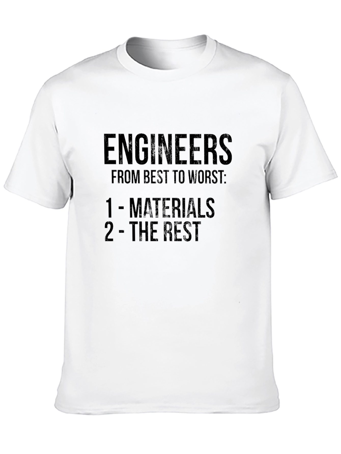 Engineers Materials Best To Worst T-Shirt
