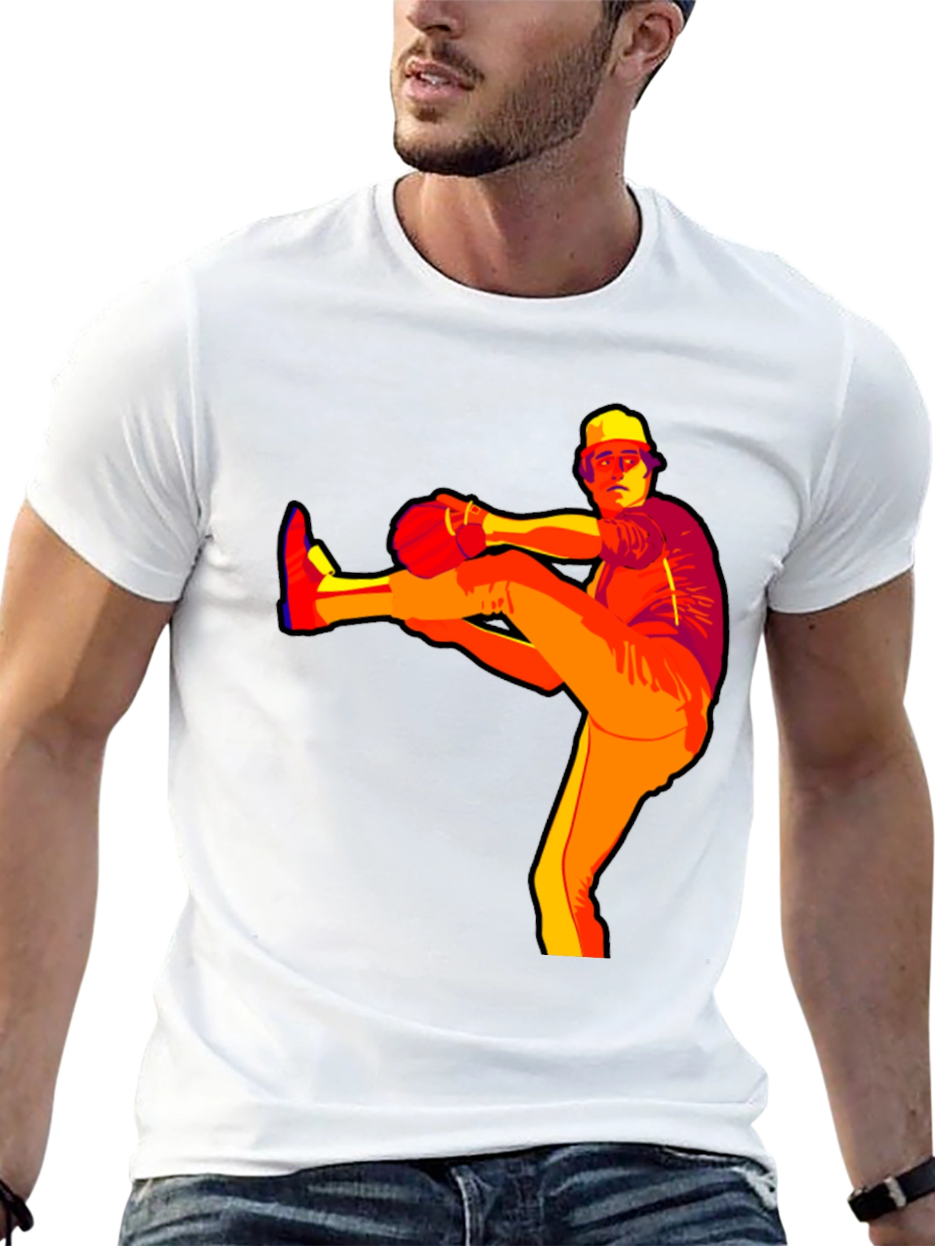 Baseball Pitcher Graphic Tee
