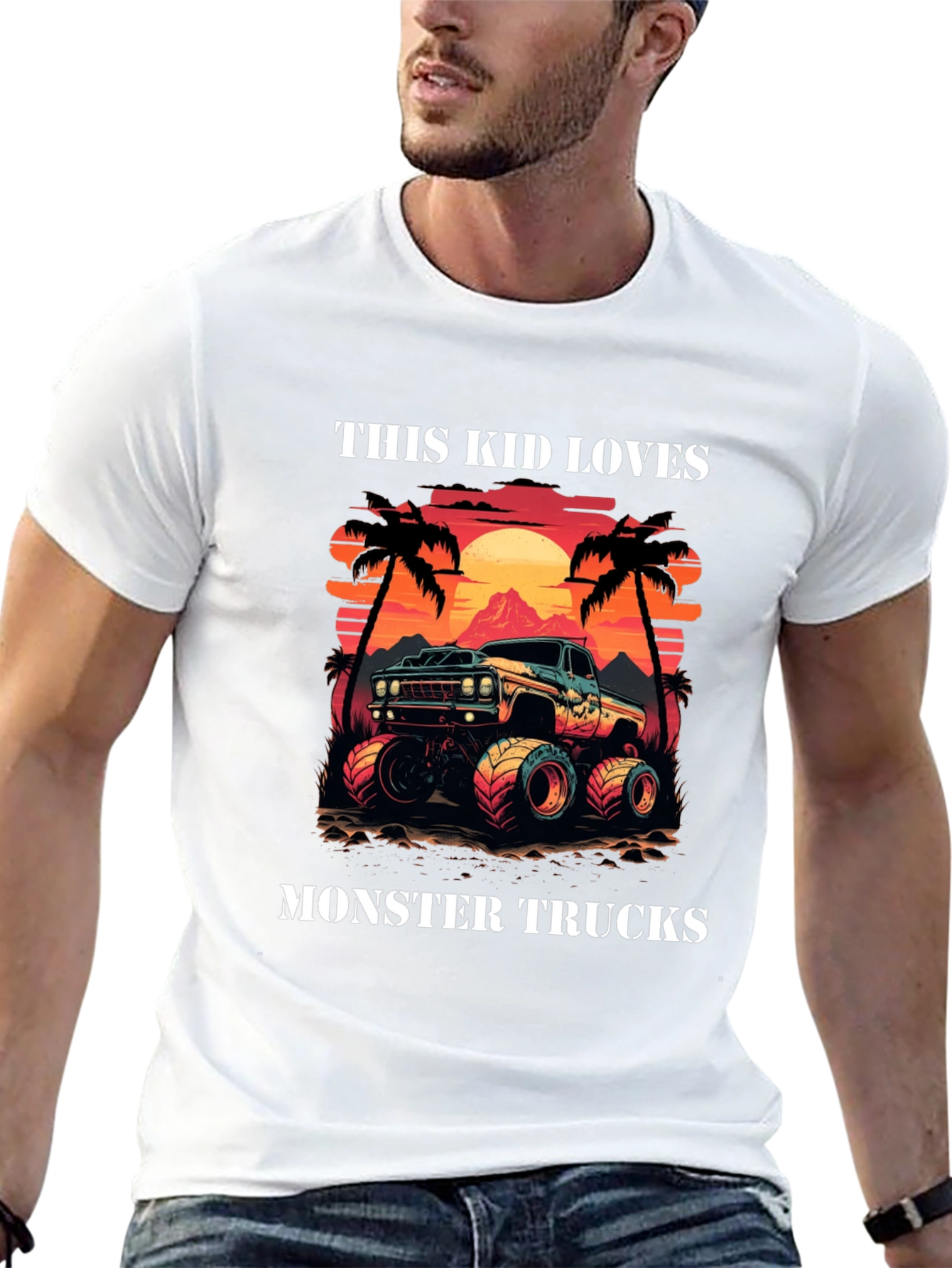 This Kid Loves Monster Trucks Tee