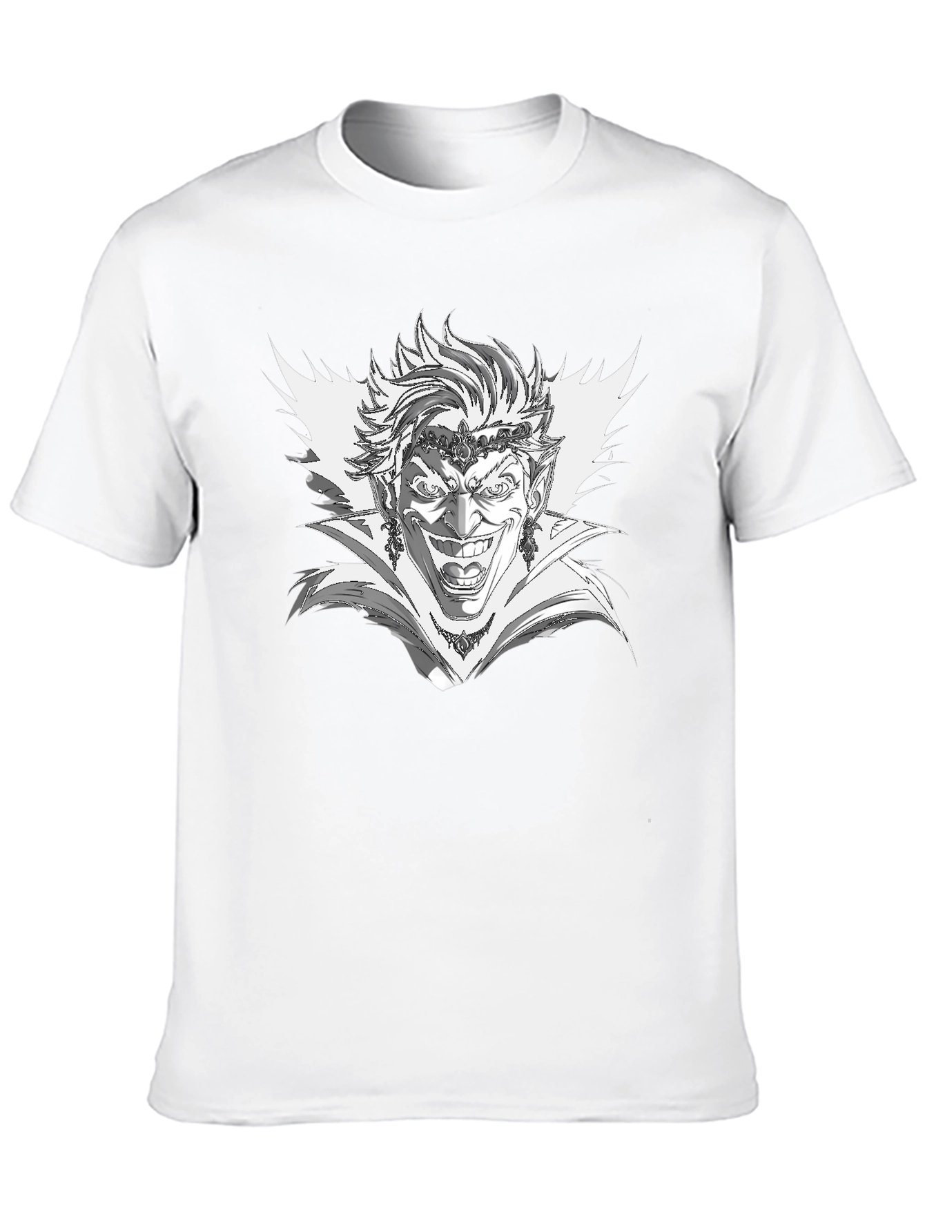 Evil Jester Graphic Tee - Black Cotton T-Shirt