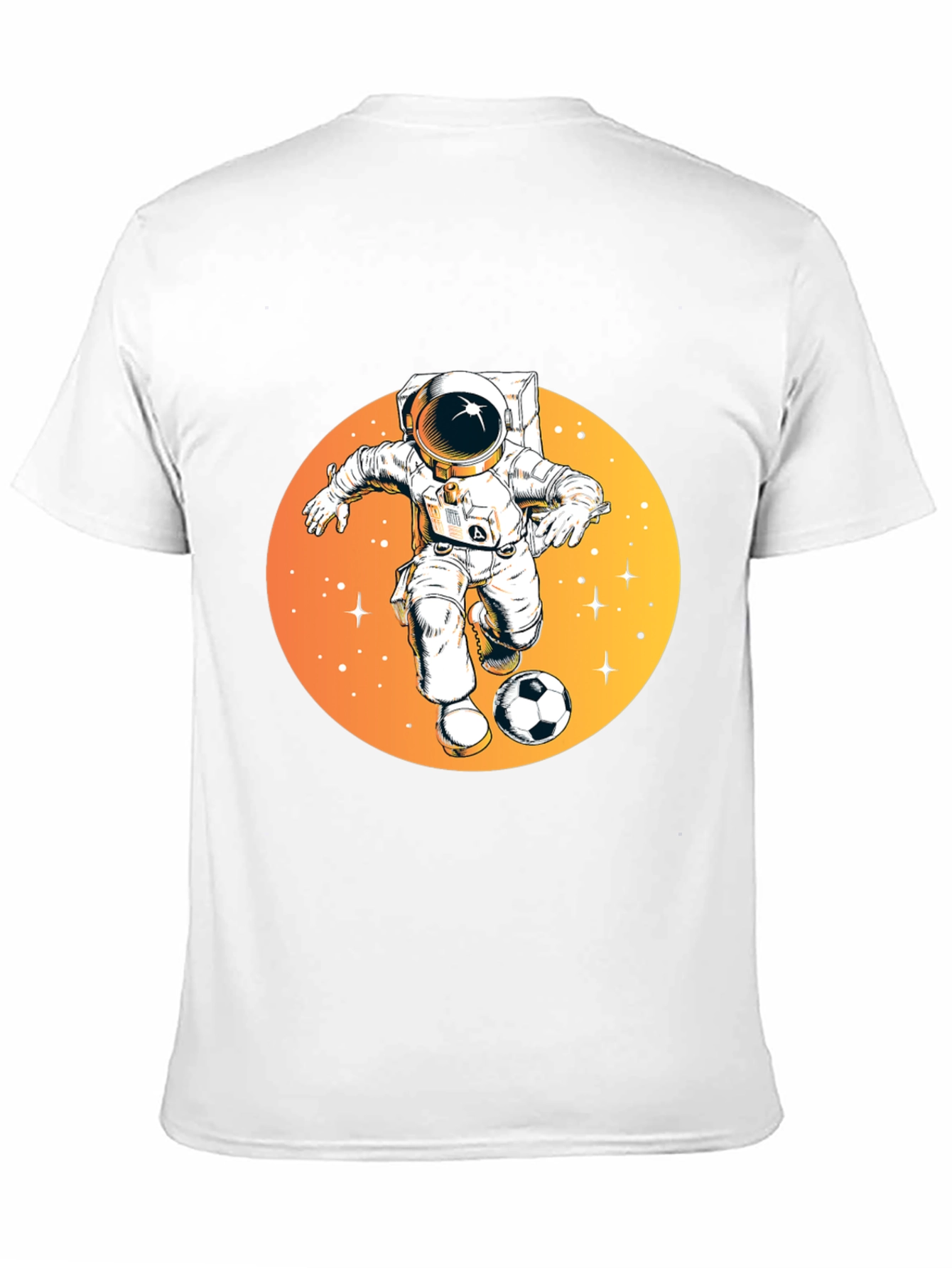 Astronaut Soccer Player T-Shirt - Space Sports Tee