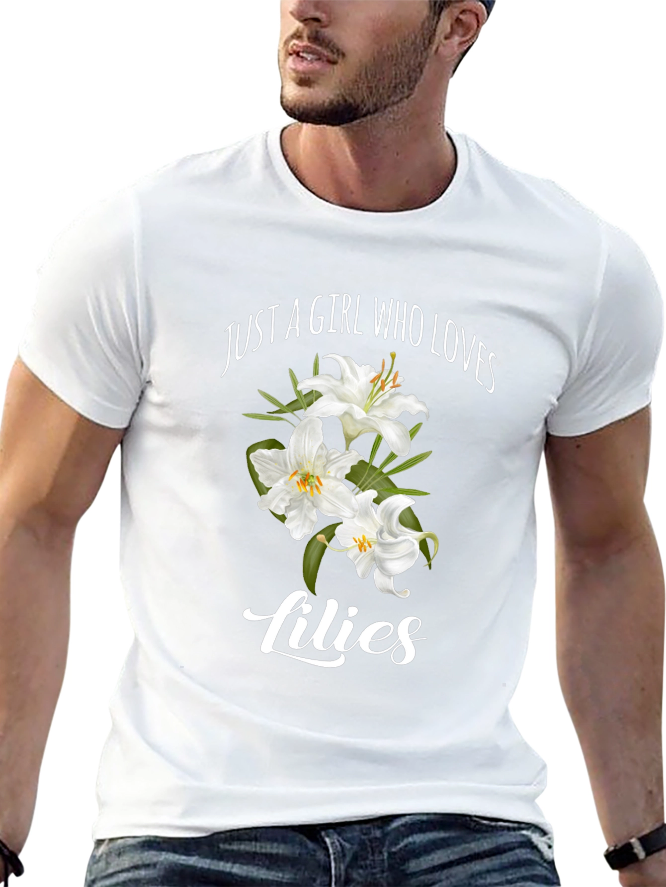 Just A Girl Who Loves Lilies Graphic T-Shirt