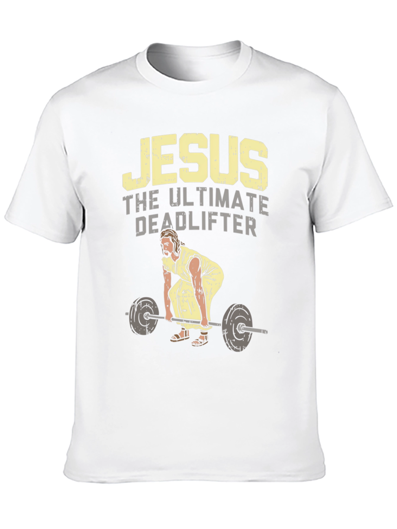 Jesus the Ultimate Deadlifter Black Graphic Tee