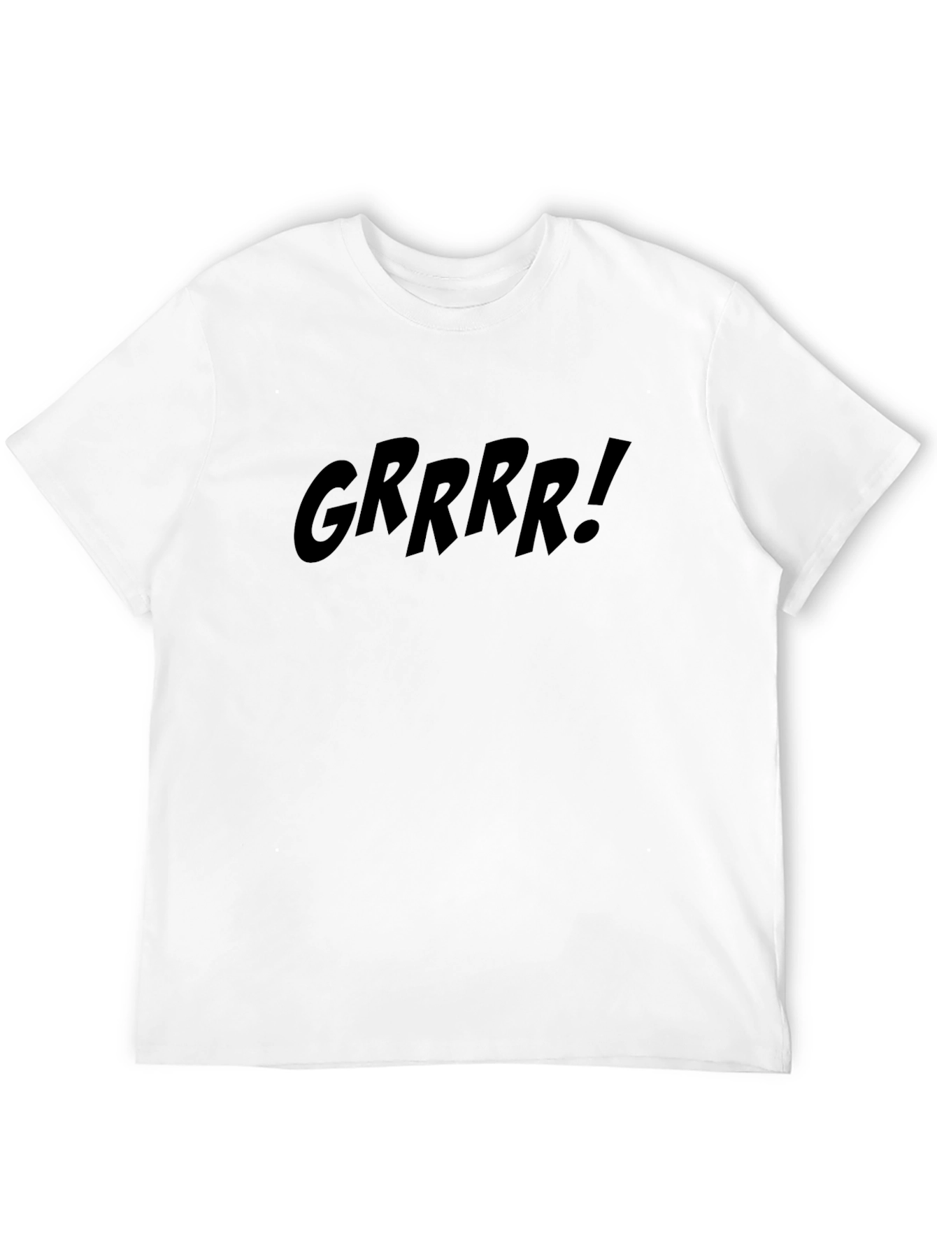 GRRRR Graphic Tee - Mens Black Crew Neck