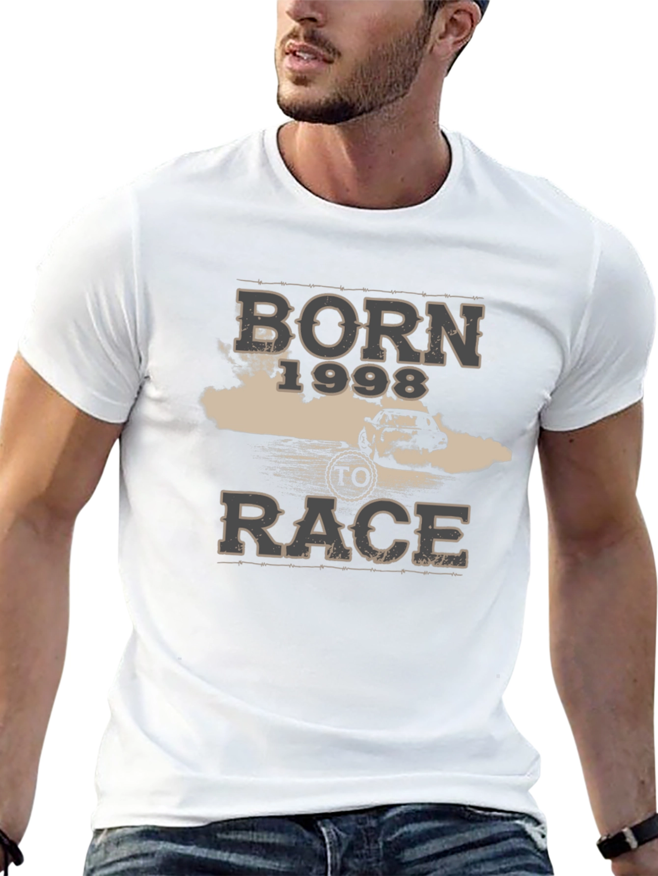 Born 1998 to Race Black Graphic T-Shirt