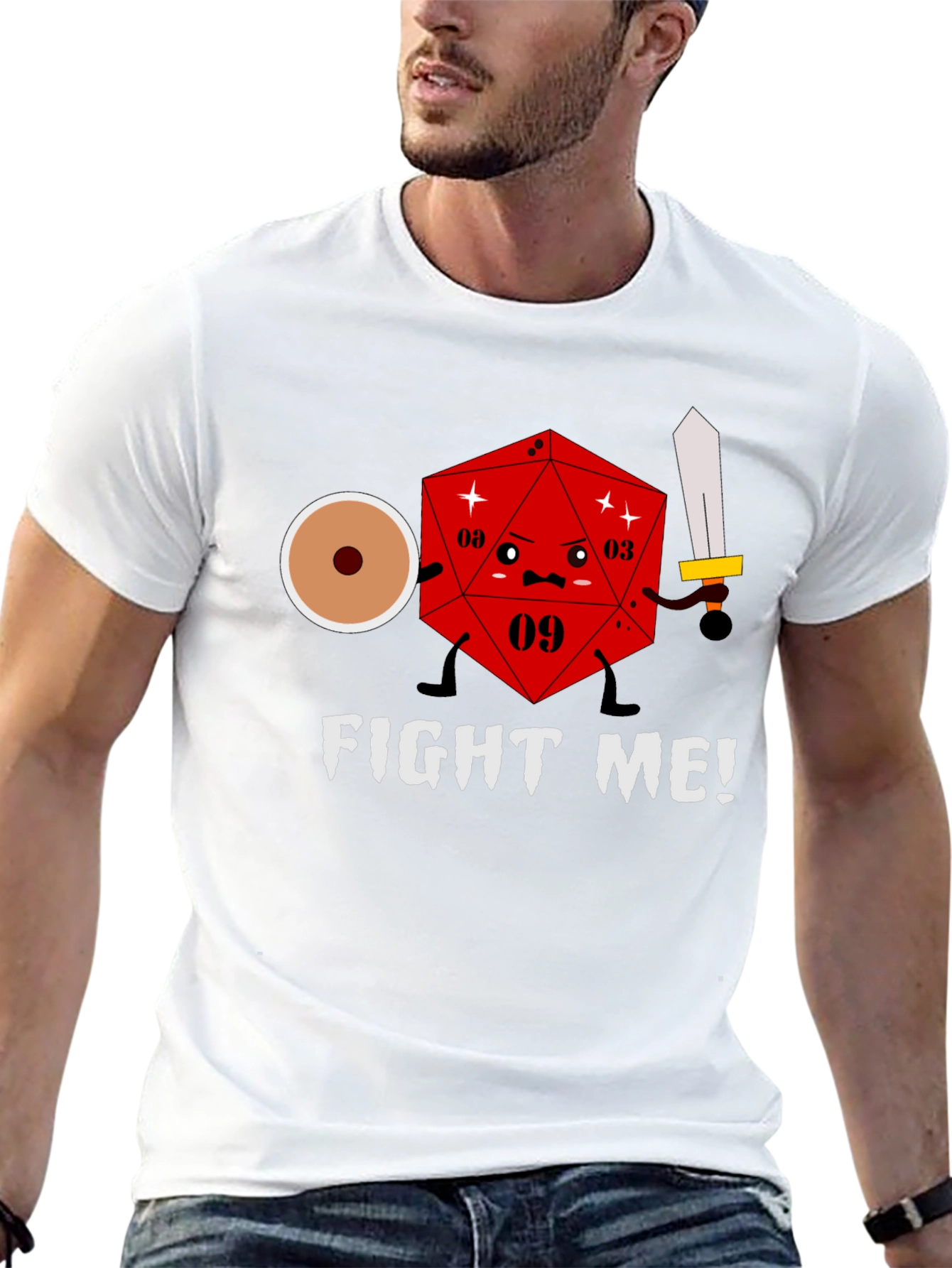 D&D Fight Me! T-Shirt - Role Playing Game Tee