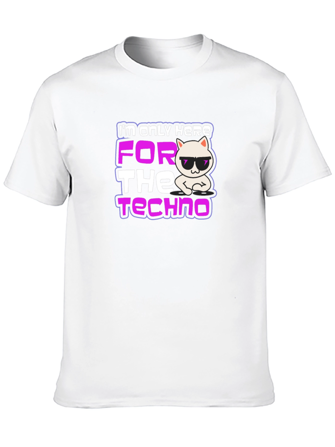 Techno Cat T-Shirt - DJ Kitten Rave Tee