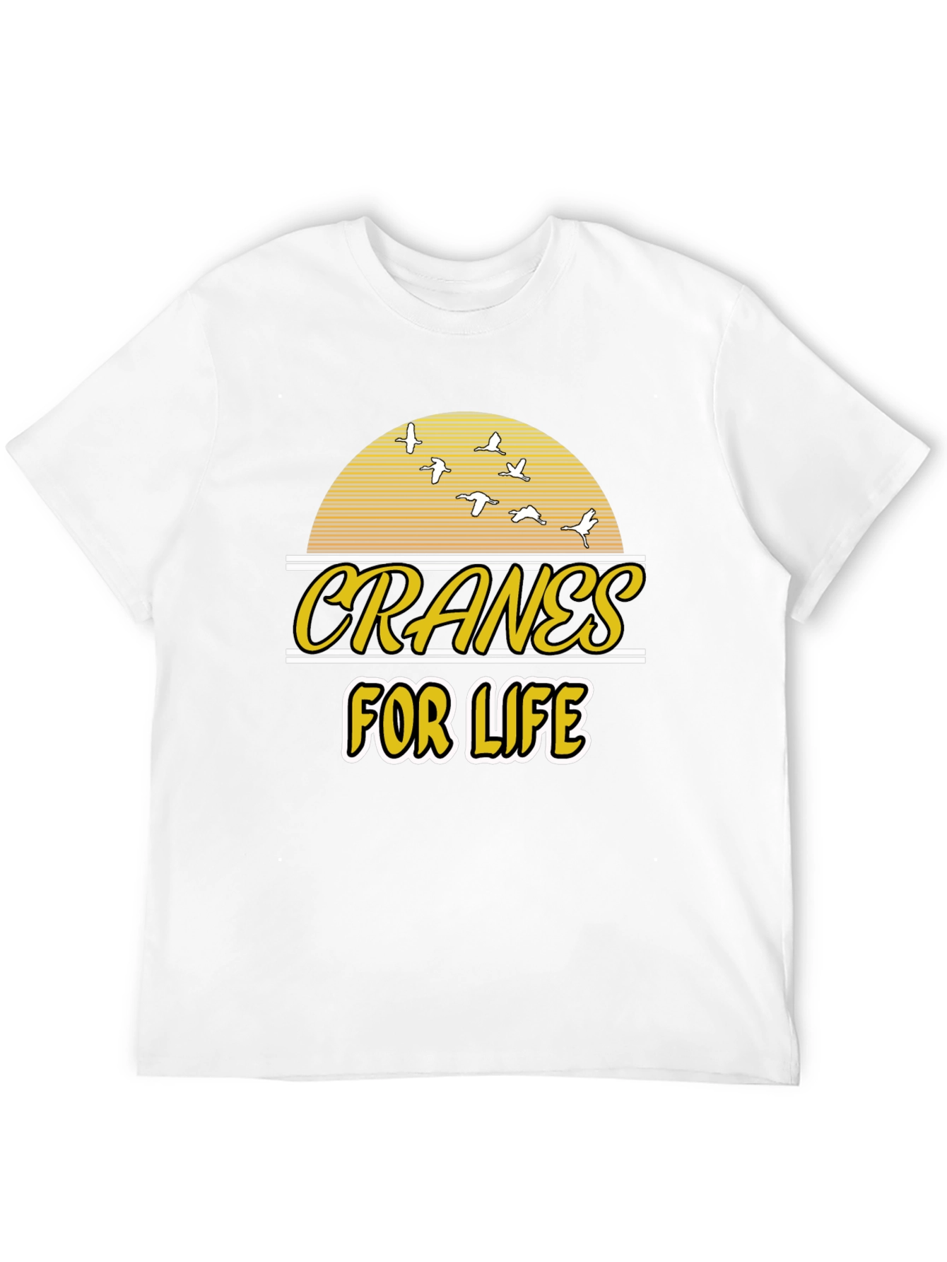 Cranes For Life T-Shirt - Unique Graphic Tee