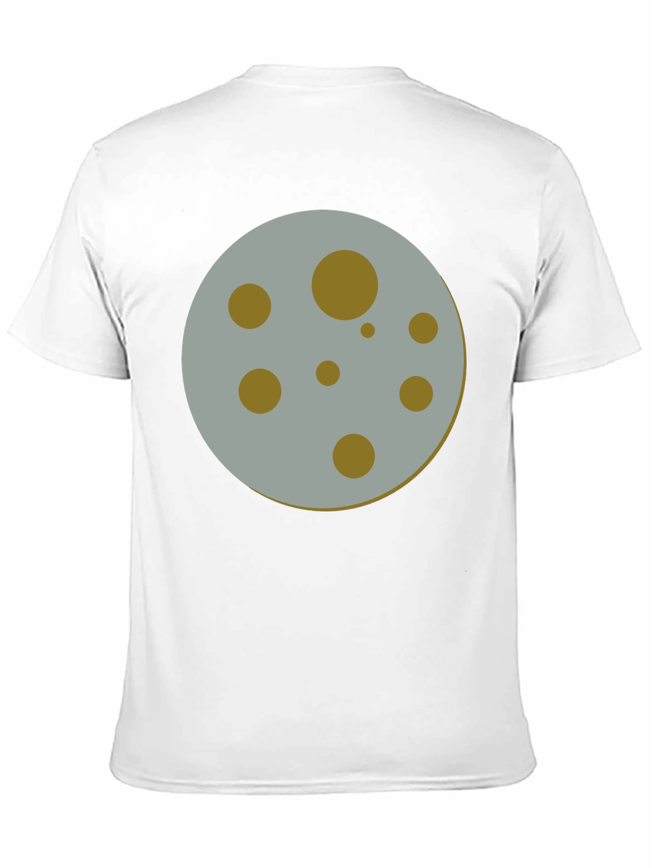 Moon Graphic Tee - Black Crew Neck T-Shirt