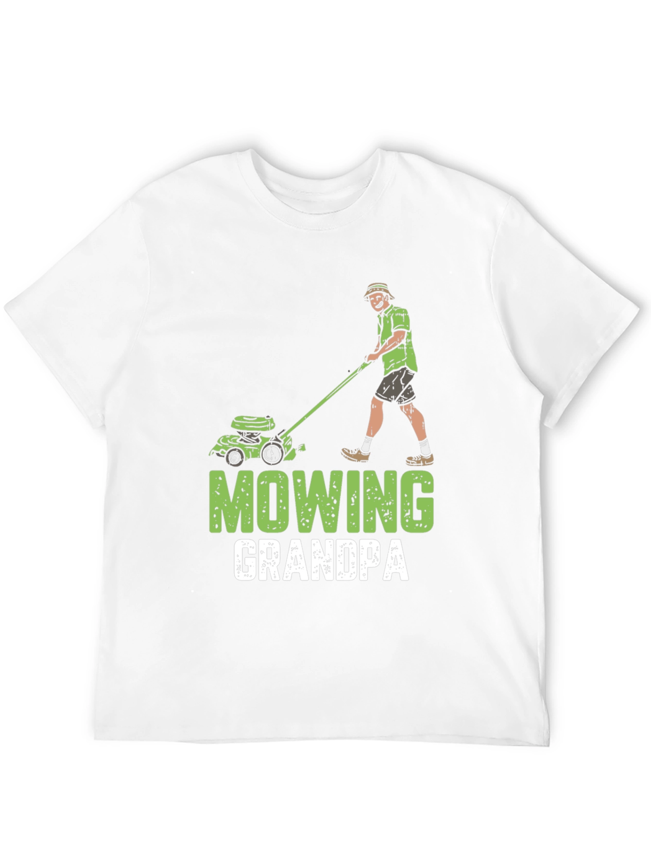 Mowing Grandpa T-Shirt - Lawn Care Humor