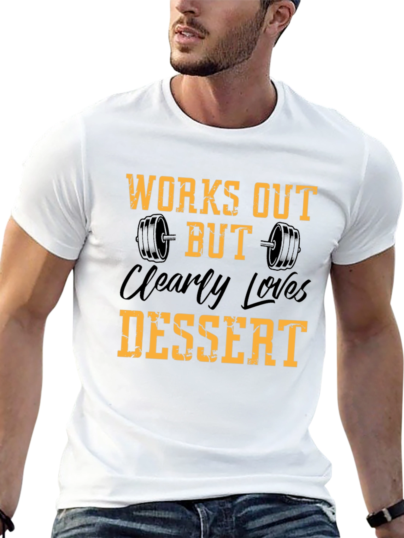 Works Out Loves Dessert Graphic Tee