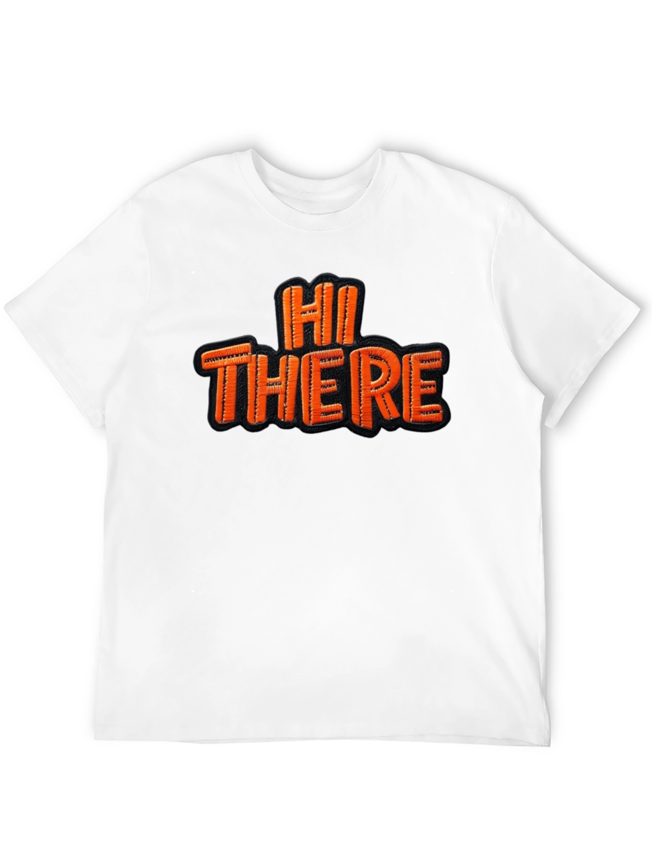 Hi There Graphic Tee - Classic Black Cotton T-Shirt