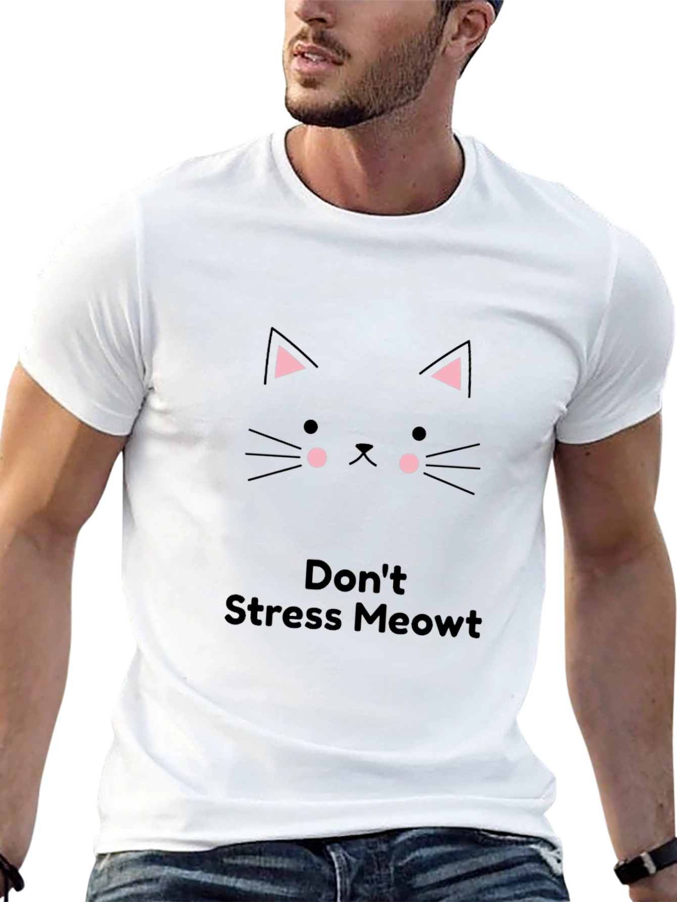 Dont Stress Meowt T-Shirt - Cat Lover Tee
