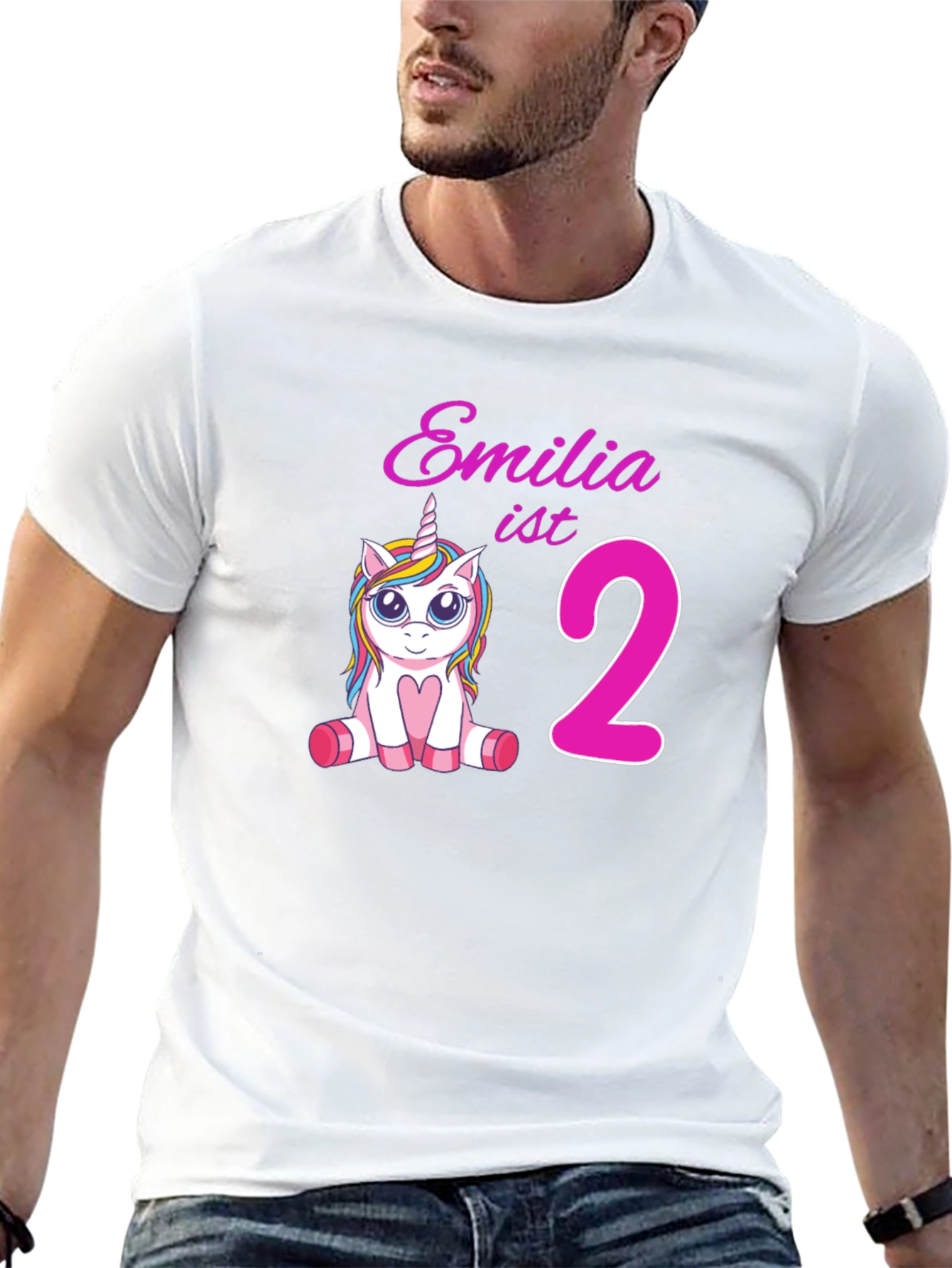 Emilia ist 2 Unicorn Birthday T-Shirt