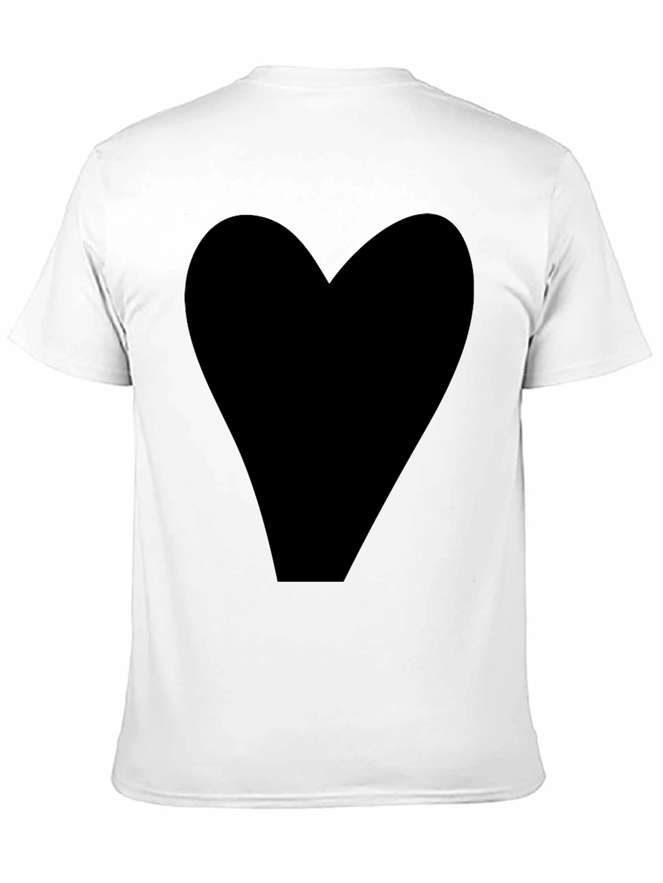 Black Heart Graphic Tee - Casual Style