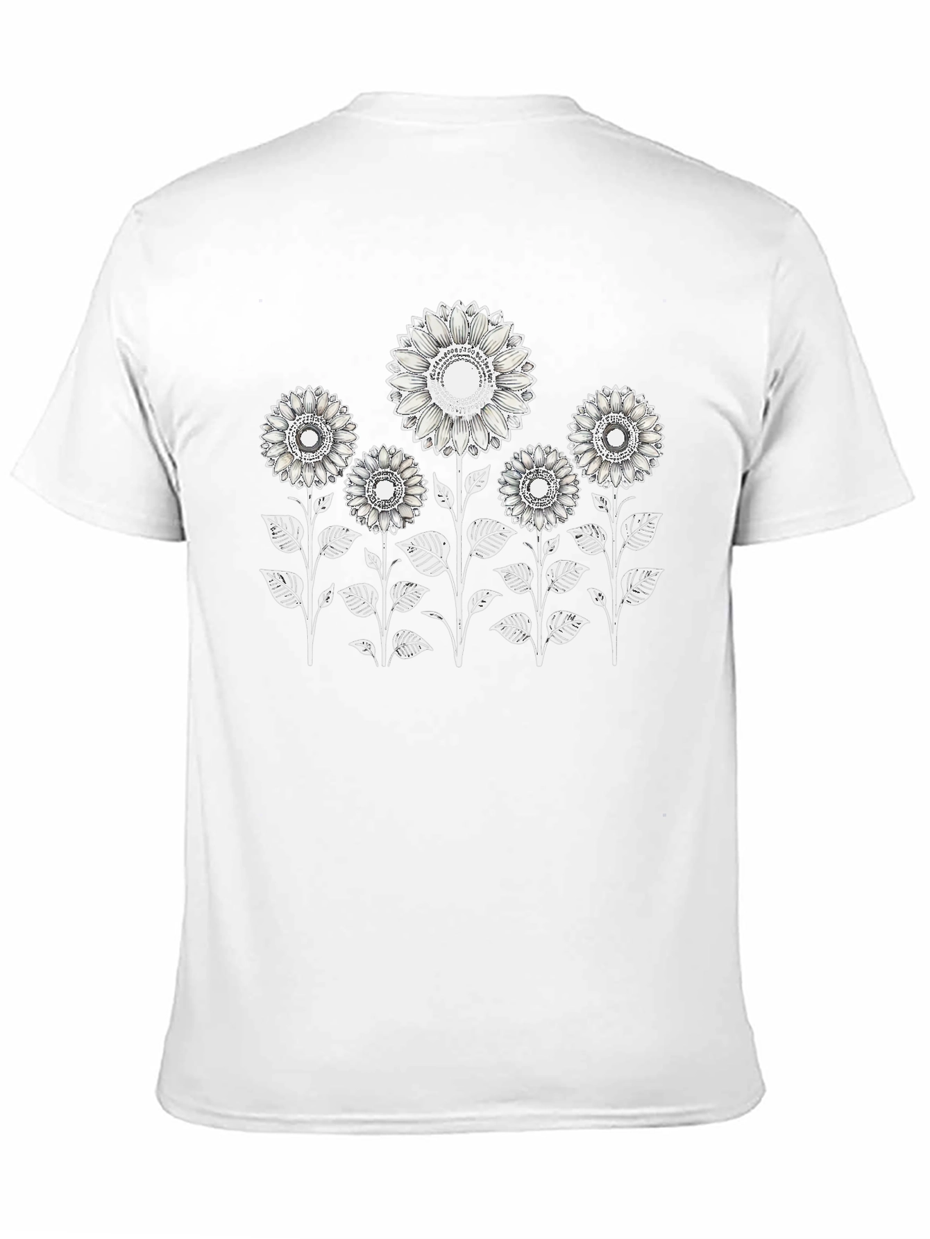 Sunflower Graphic Tee - Black Cotton T-Shirt