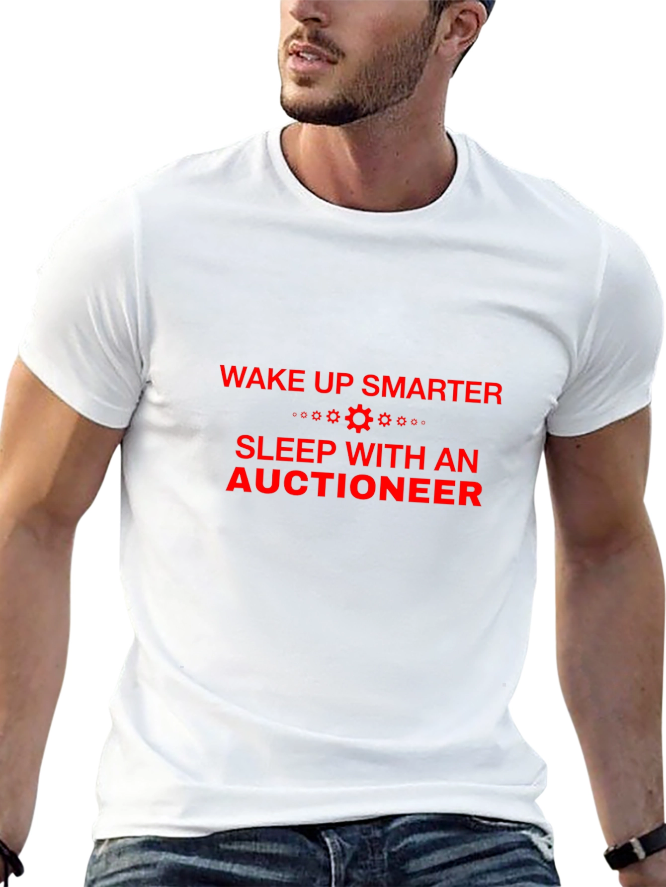 Wake Up Smarter Auctioneer Tee