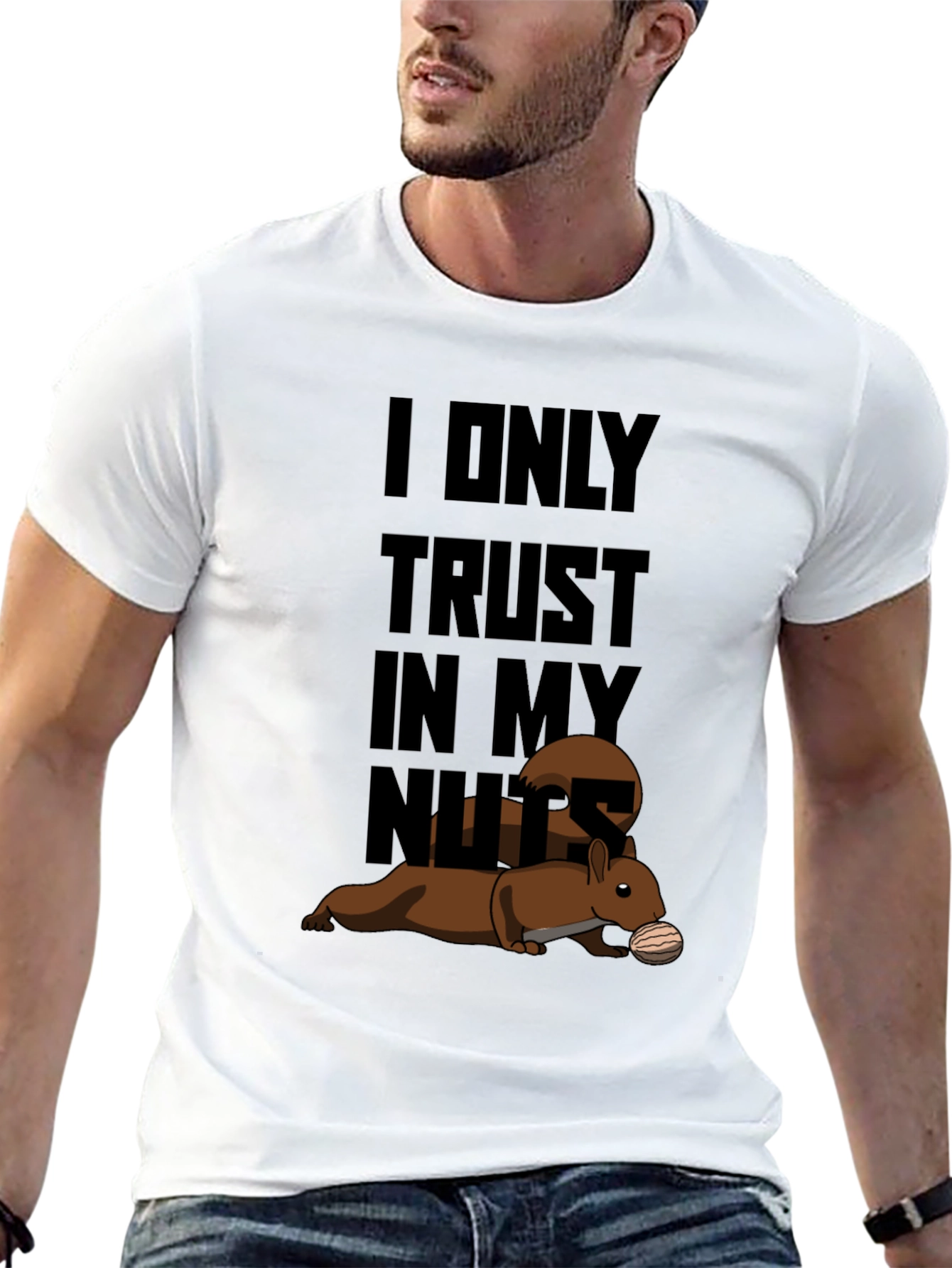 Trust My Nuts T-Shirt - Funny Squirrel Tee